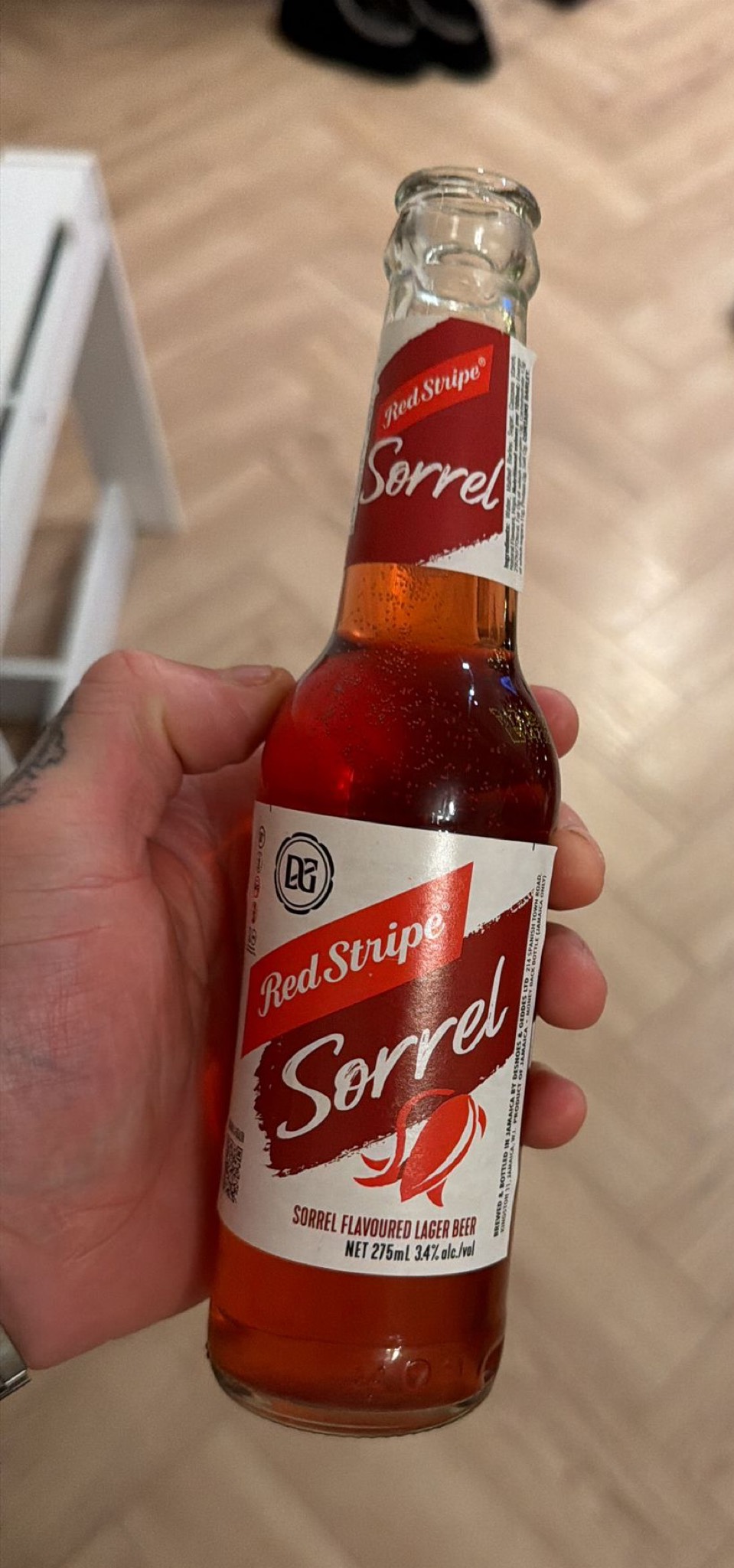 Red stripe sorrel, Desnoes and Geddes (Diageo PLC)