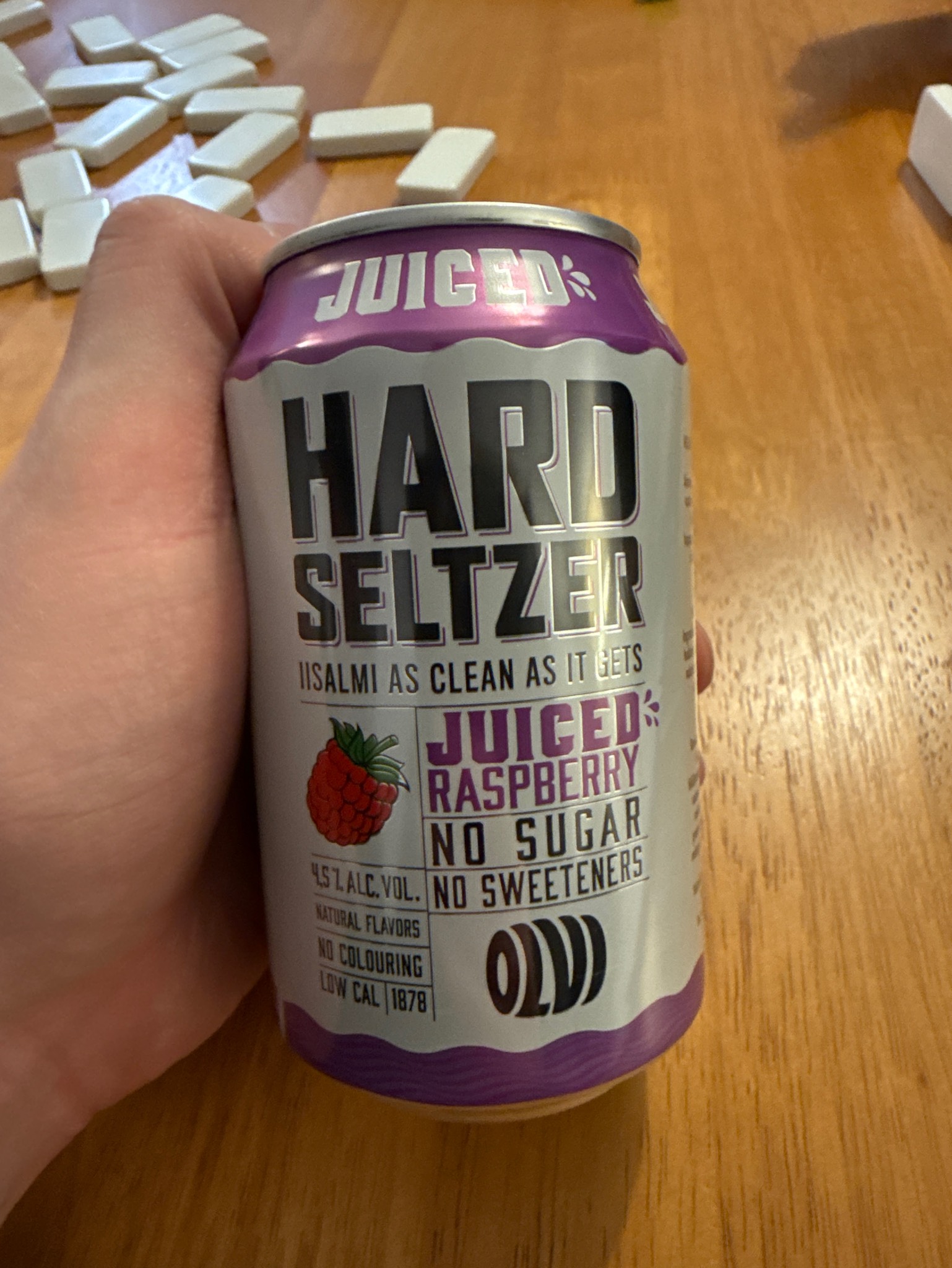 Hard Seltzer Juiced Raspberry, Finland