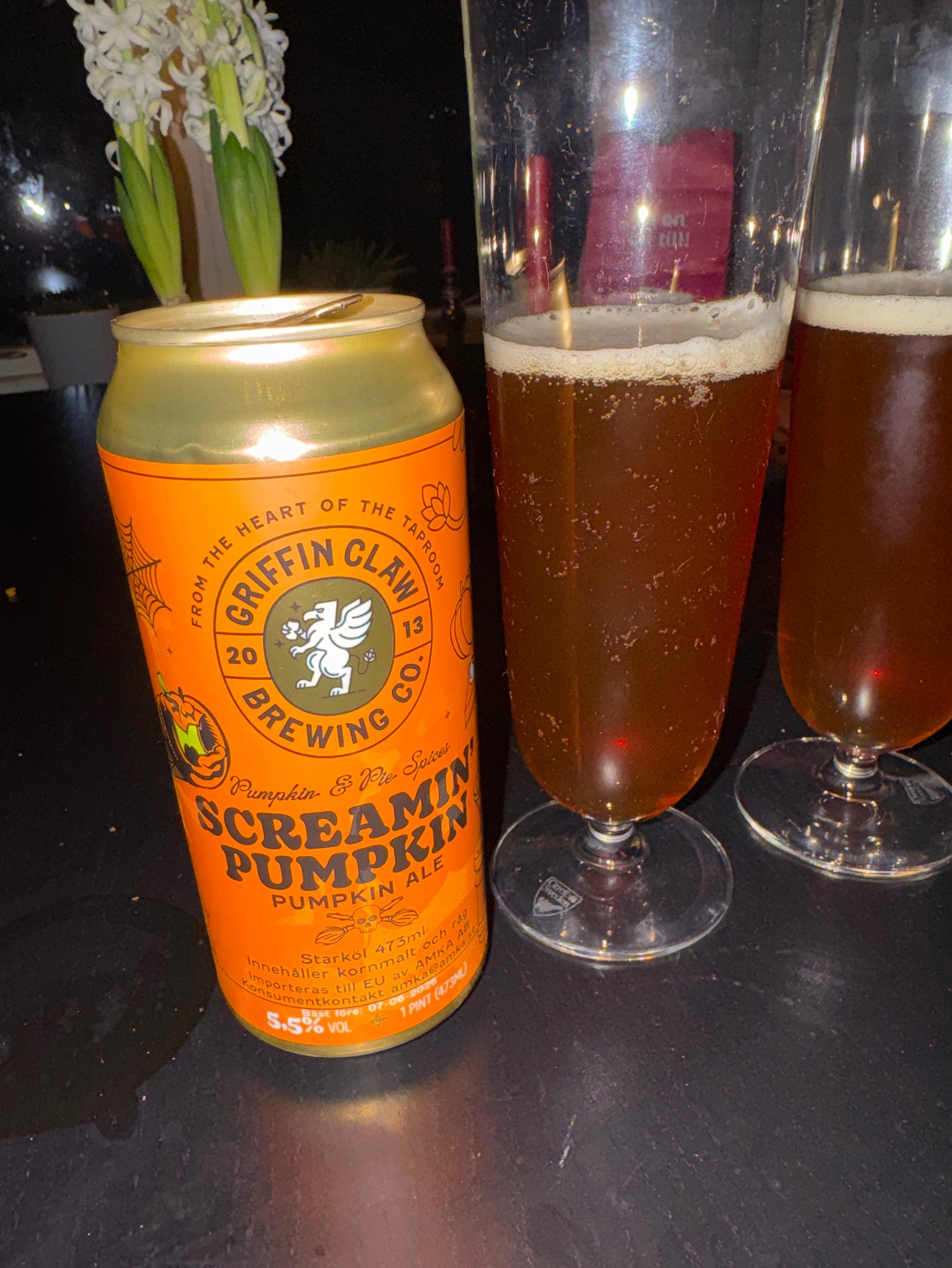 Screamin' - Pumpkin Ale, Griffin Claw Brewing Company