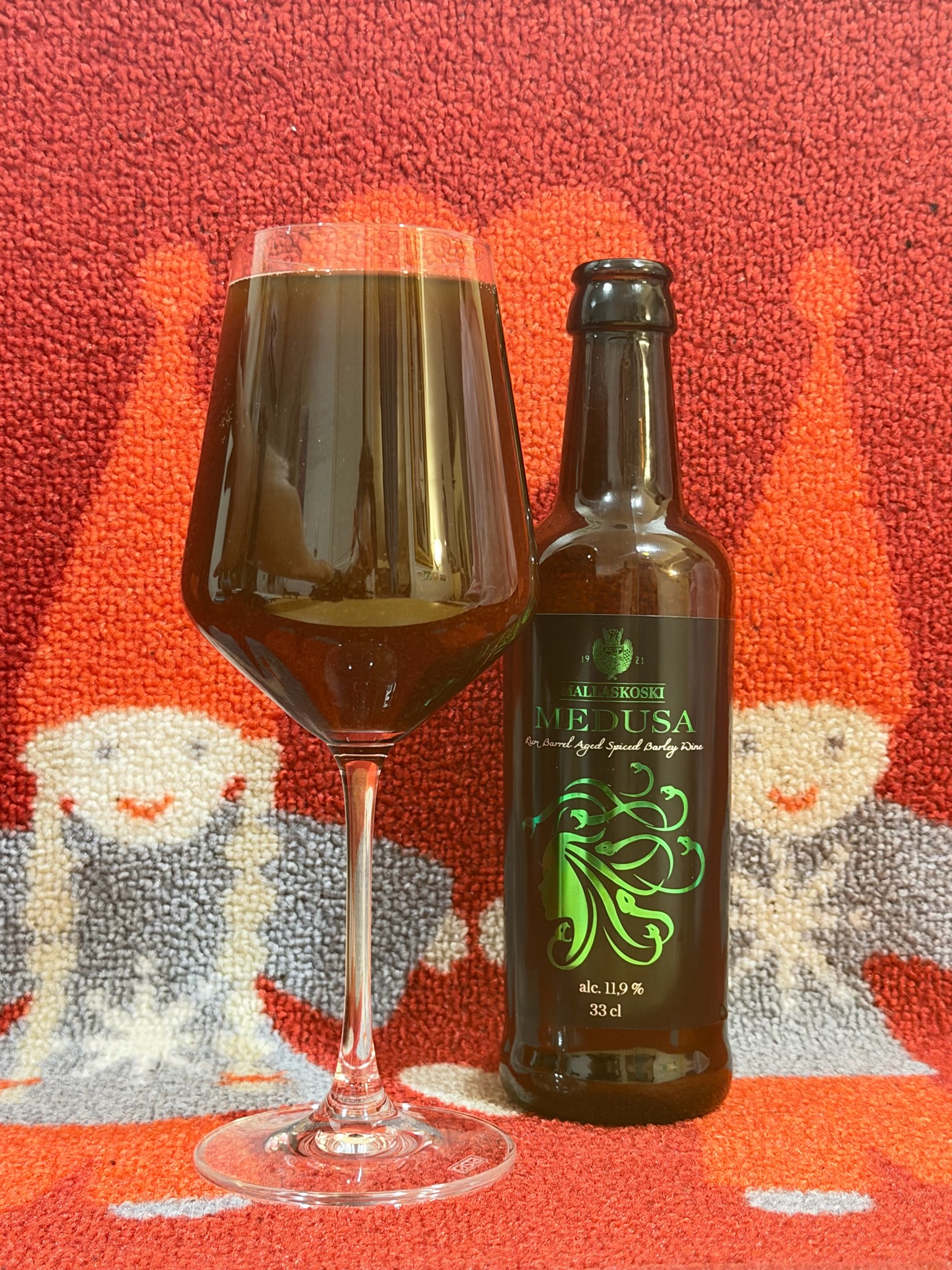 Medusa Rum Barrel Aged Spiced Barley Wine, Finland