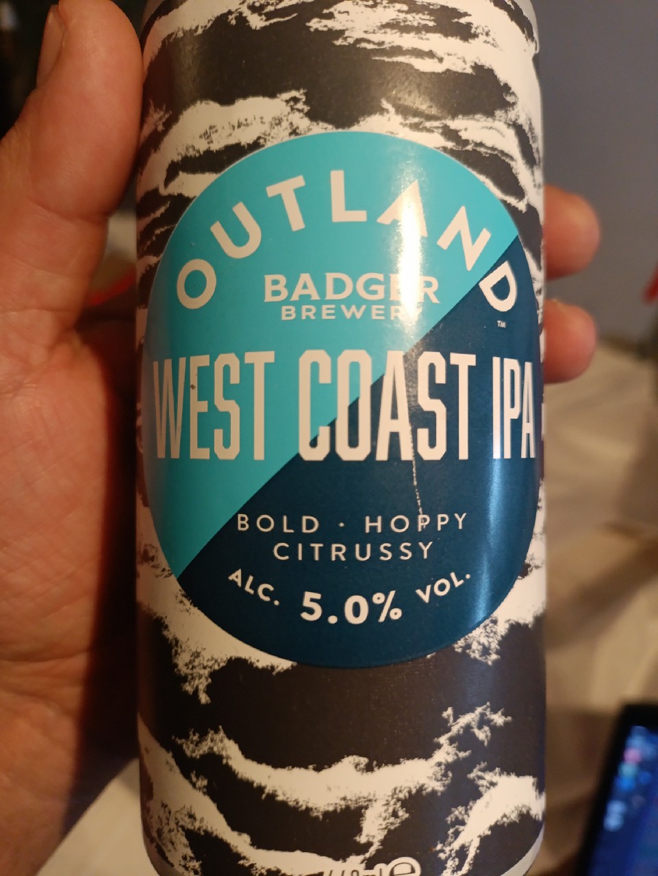Outland West Coast IPA, Badger Brewery (Hall & Woodhouse)