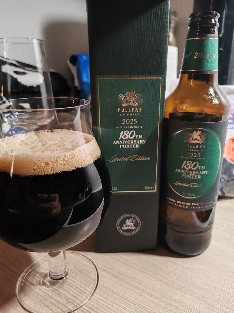 180th Anniversary Porter, Fuller's Griffin Brewery (Asahi Breweries)