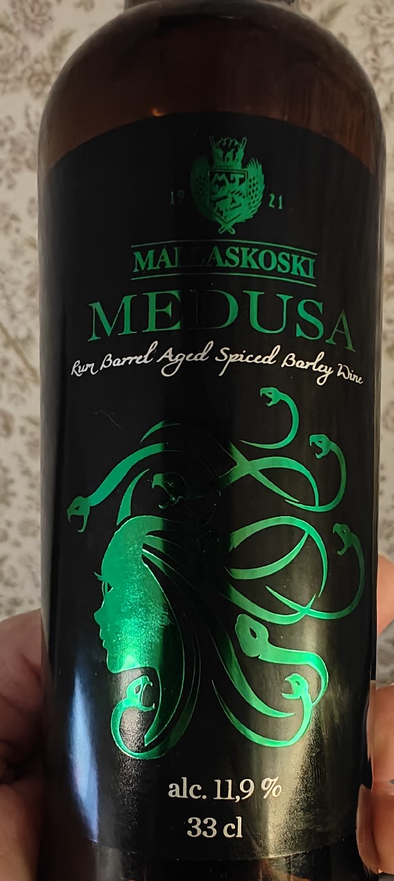 Medusa Rum Barrel Aged Spiced Barley Wine, Finland