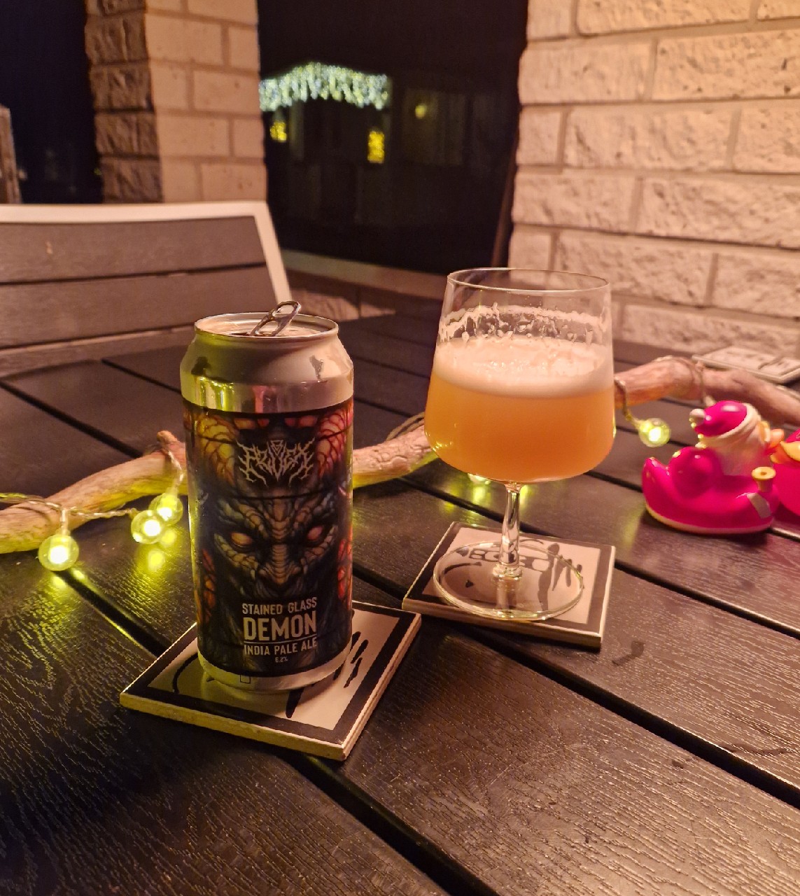 Stained glass demon, Azvex Brewing Company