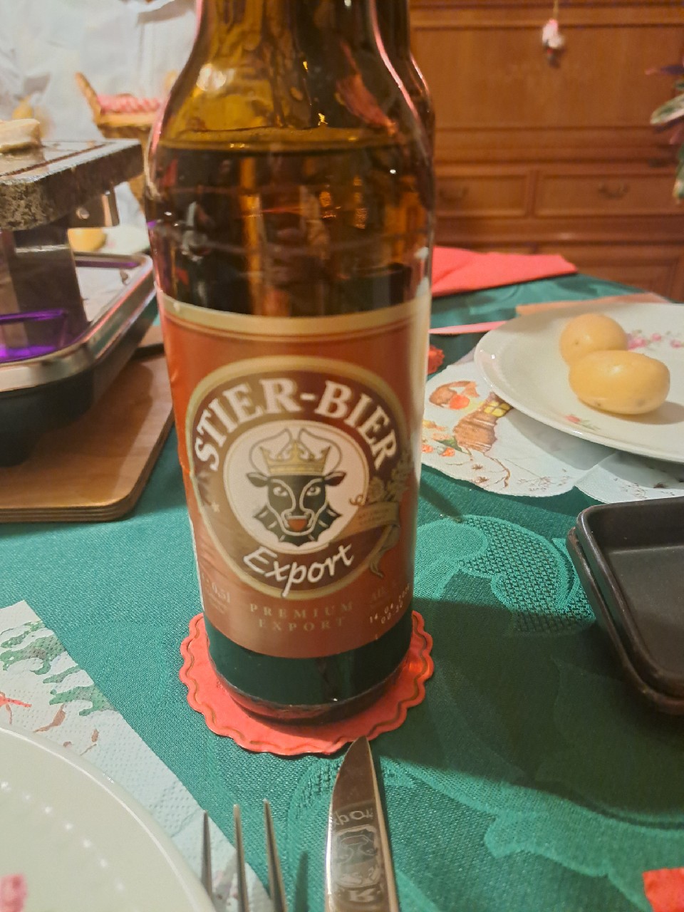 Stier-bier Export, Darguner Brauerei (Harboe)