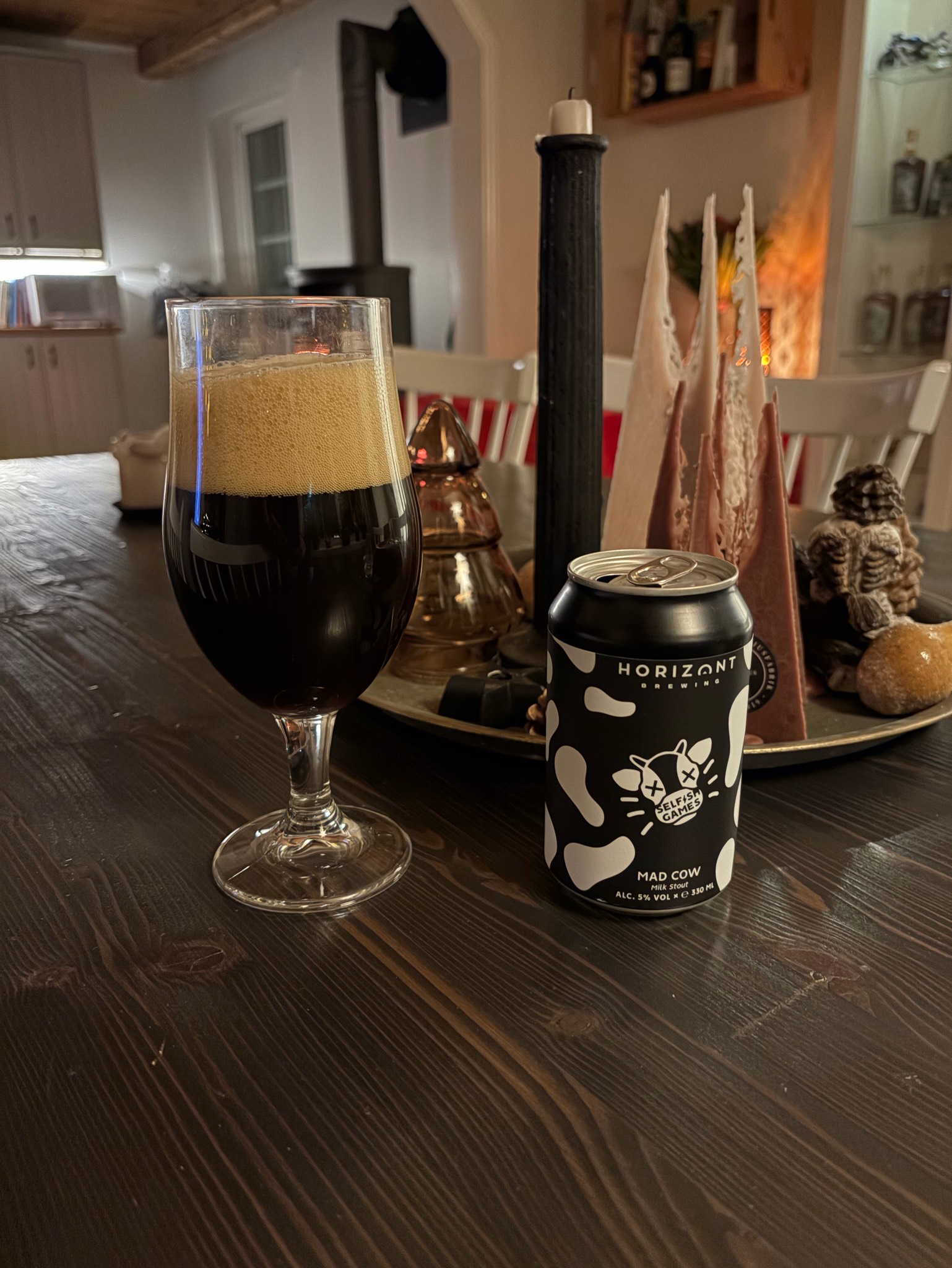 Mad Cow Milk Stout, Looking Glass Brewing Company