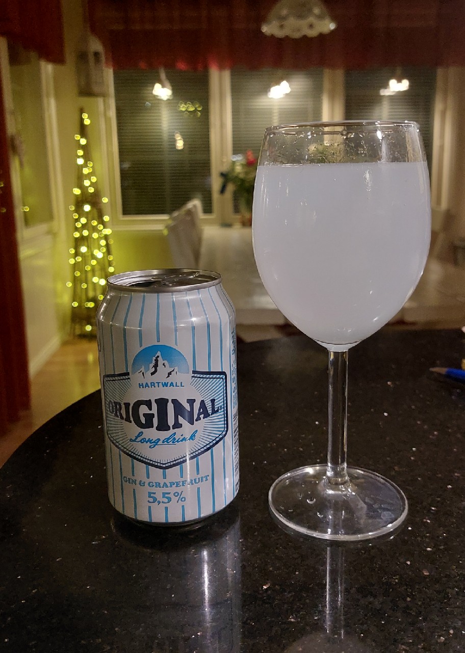 Original Long Drink White Label Grapefruit, Hartwall (Royal Unibrew)