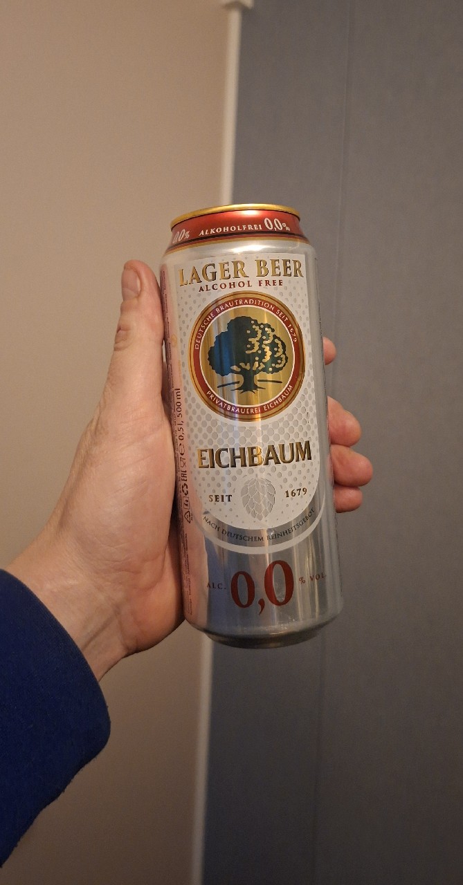 Lager Beer Alcohol free 0,0, Privatbrauerei Eichbaum