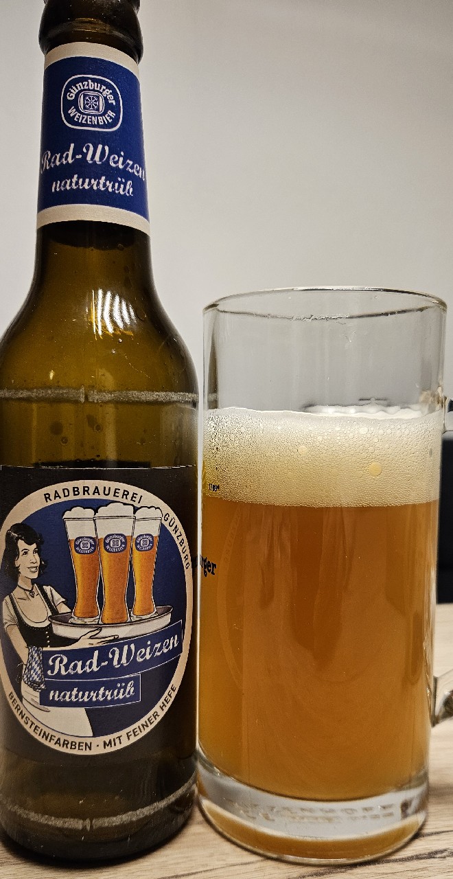 Günzburger Rad-Weizen Naturtrüb, Radbrauerei Gebr. Bucher