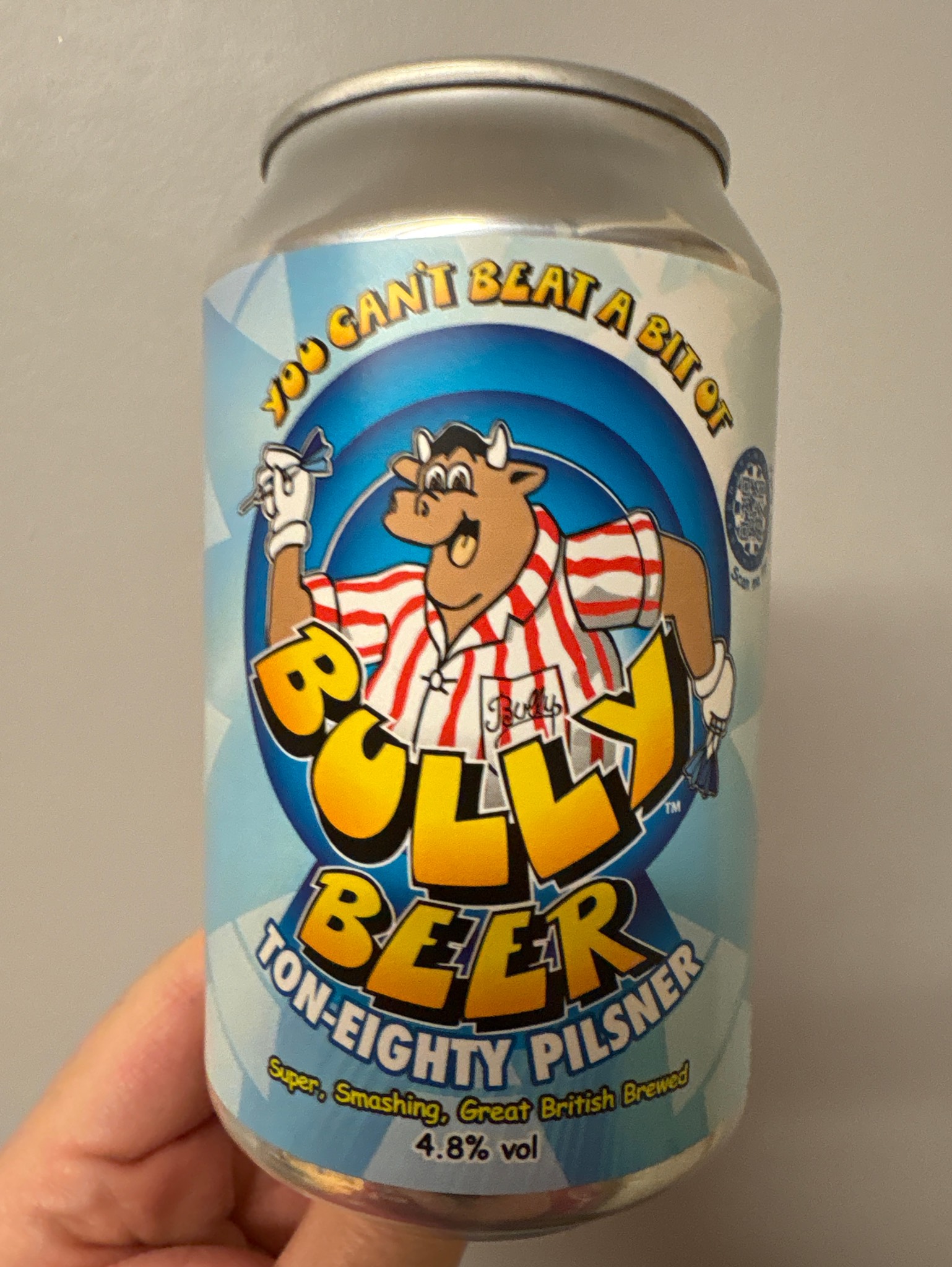 Bully Beer Ton-Eighty Pilsner, Glen Affric Brewery