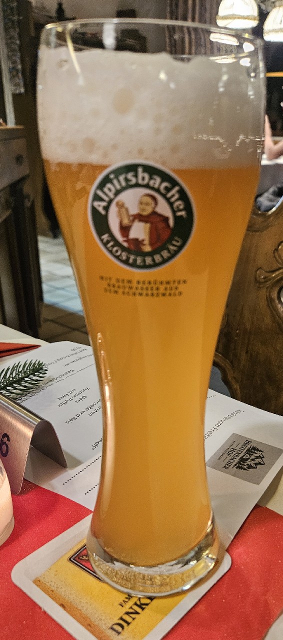 Alpirsbacher Weizen Hefe Hell, Alpirsbacher Klosterbräu