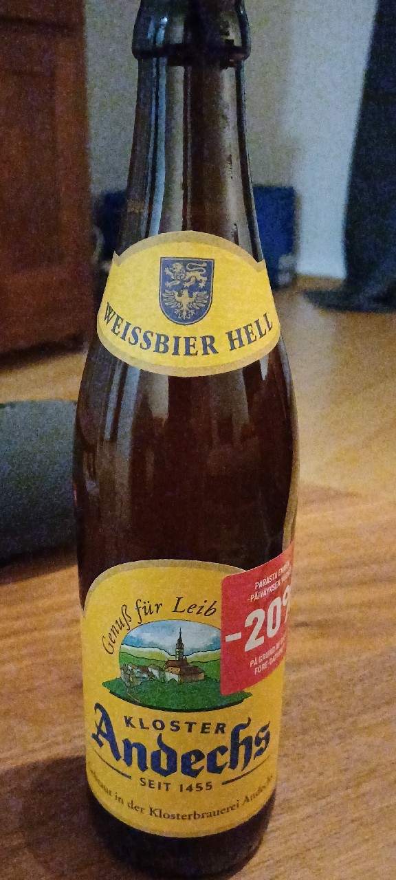 Andechser Weissbier Hell, Klosterbrauerei Andechs