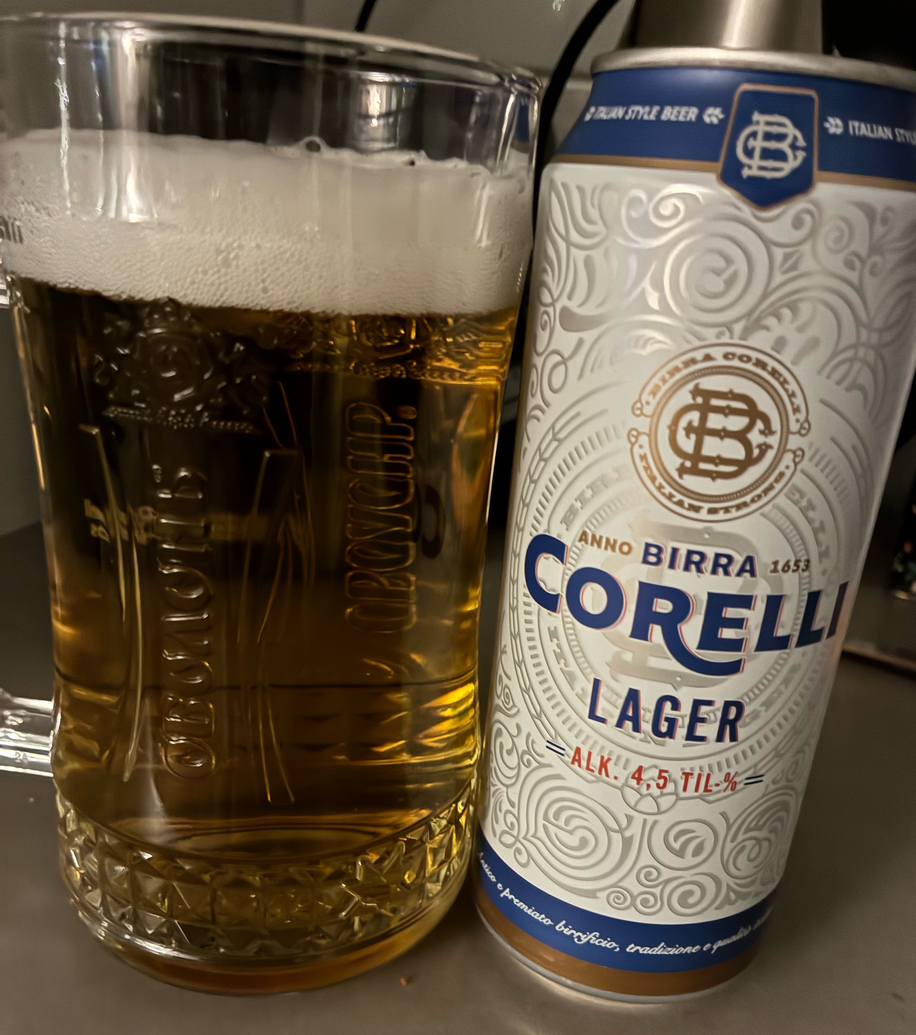 Birra Corelli Lager, Font Salem (Damm)