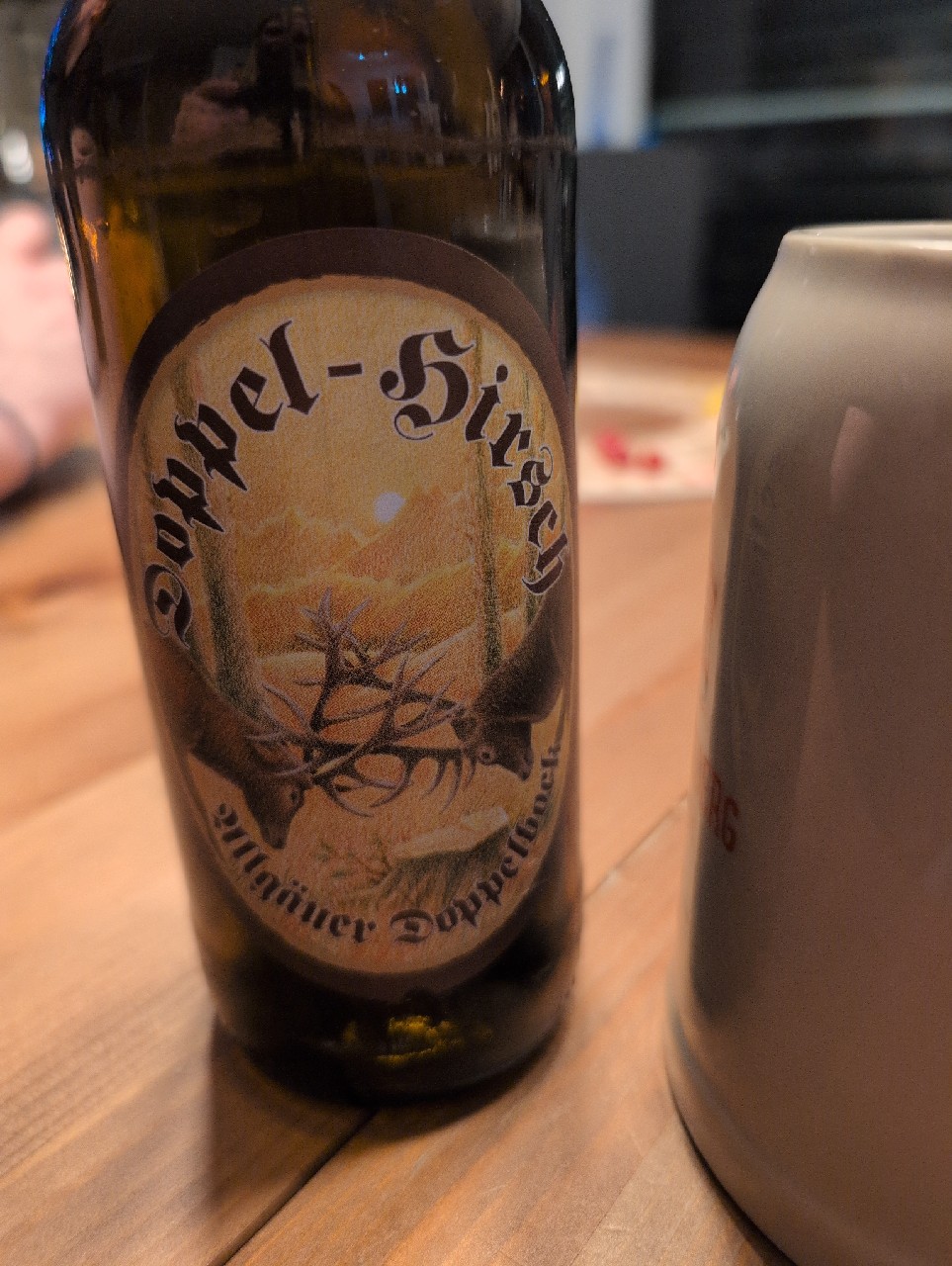 Doppel-Hirsch Allgäuer Doppelbock, Privatbrauerei Höss der Hirschbräu