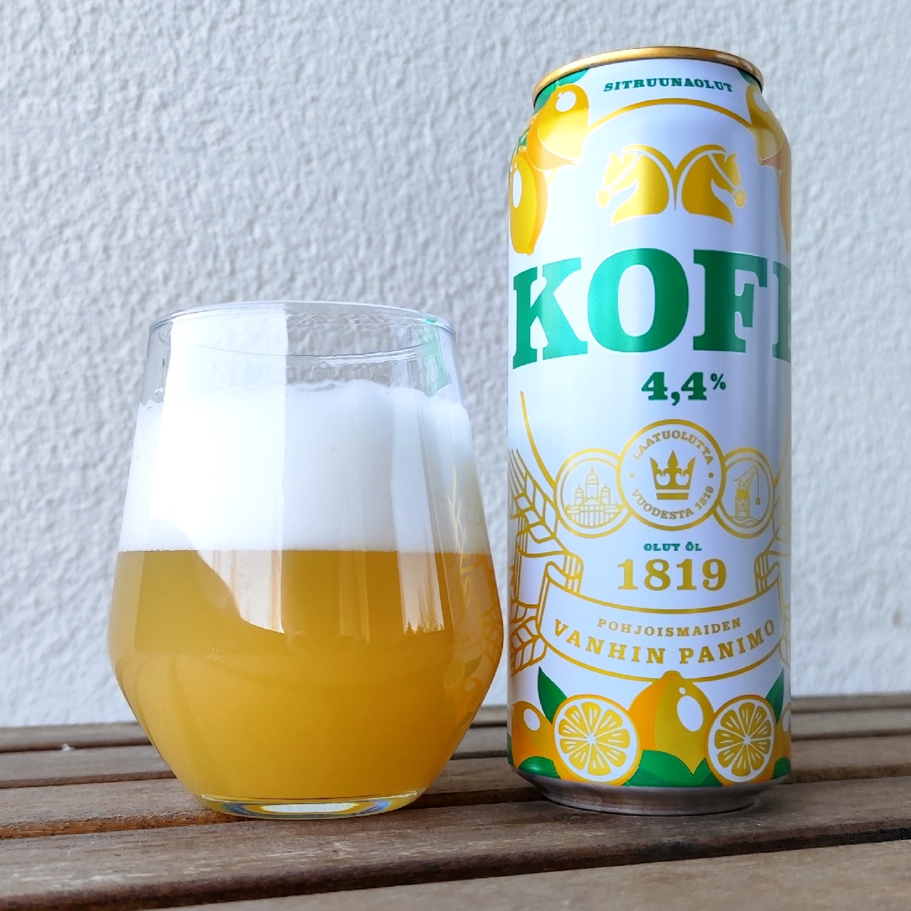 KOFF Sitruunaolut, Sinebrychoff (Carlsberg Group)