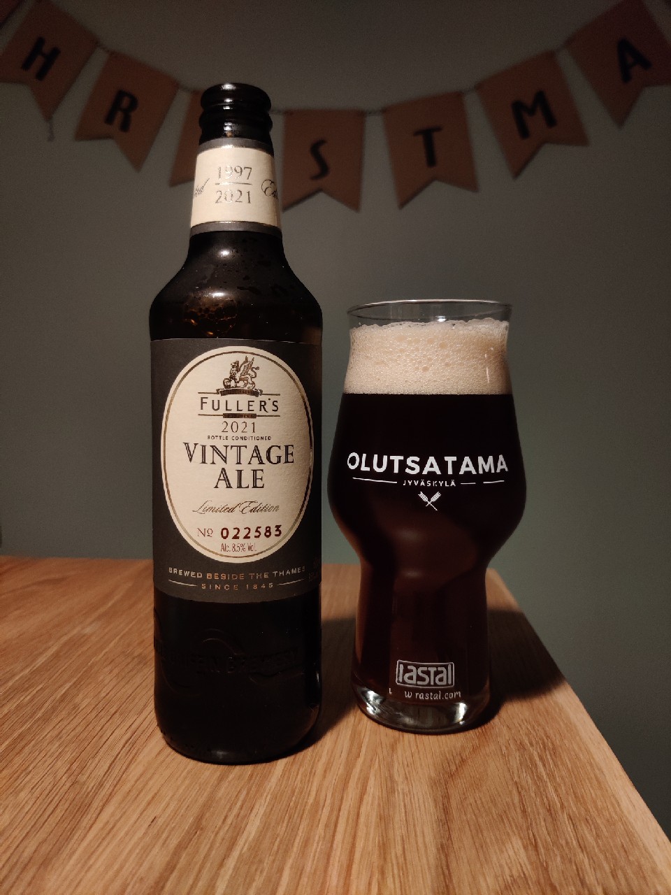 Vintage Ale (2021), Fuller's Griffin Brewery (Asahi Breweries)