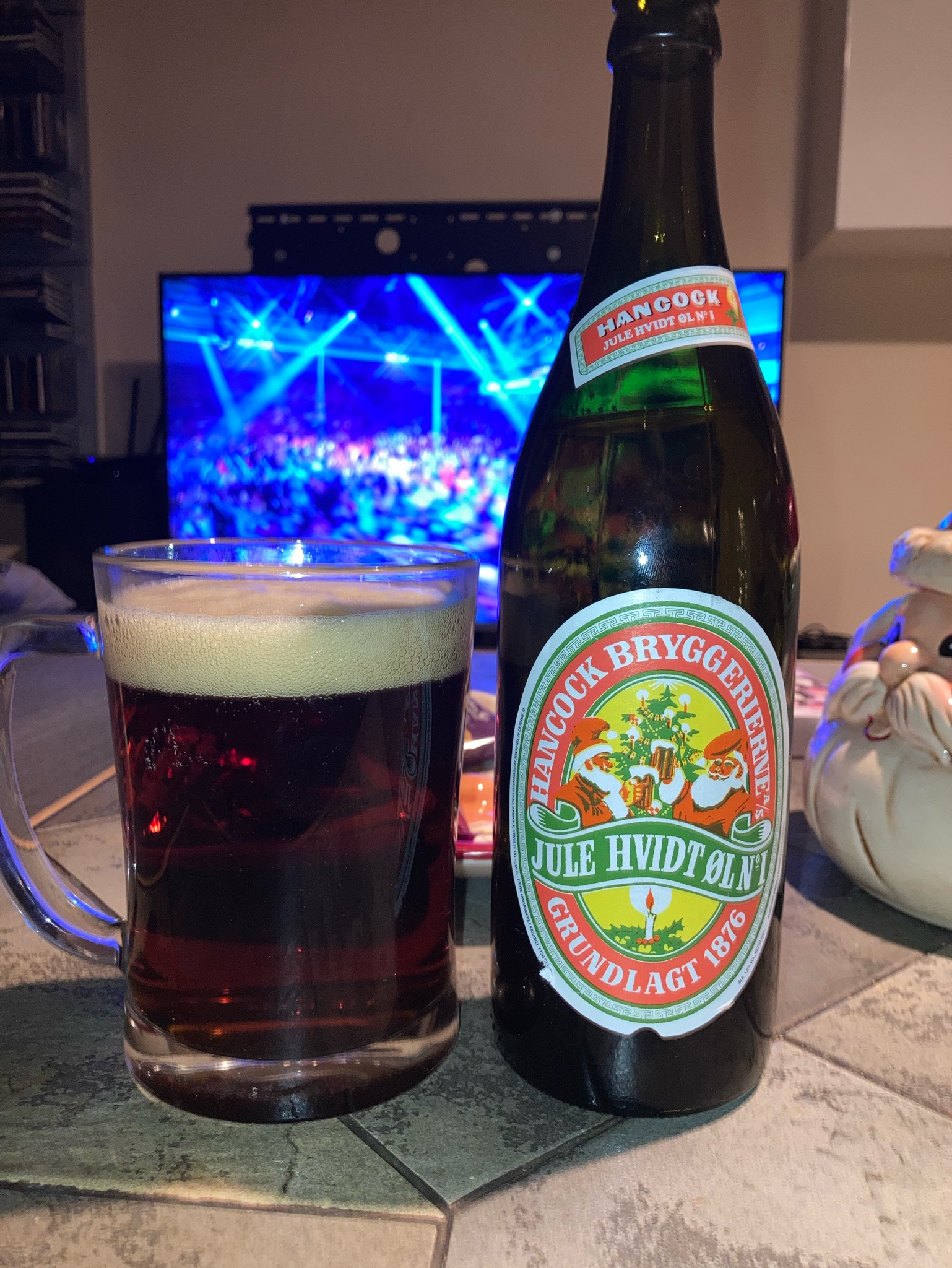 JULE HVIDT ØL NO1, Hancock Bryggerierne