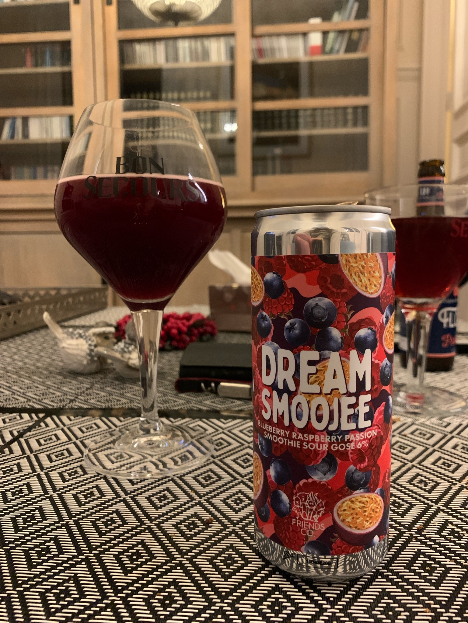 Dream Smoojee Blueberry Raspberry Passion Smoothie Sour Gose, Friends Company