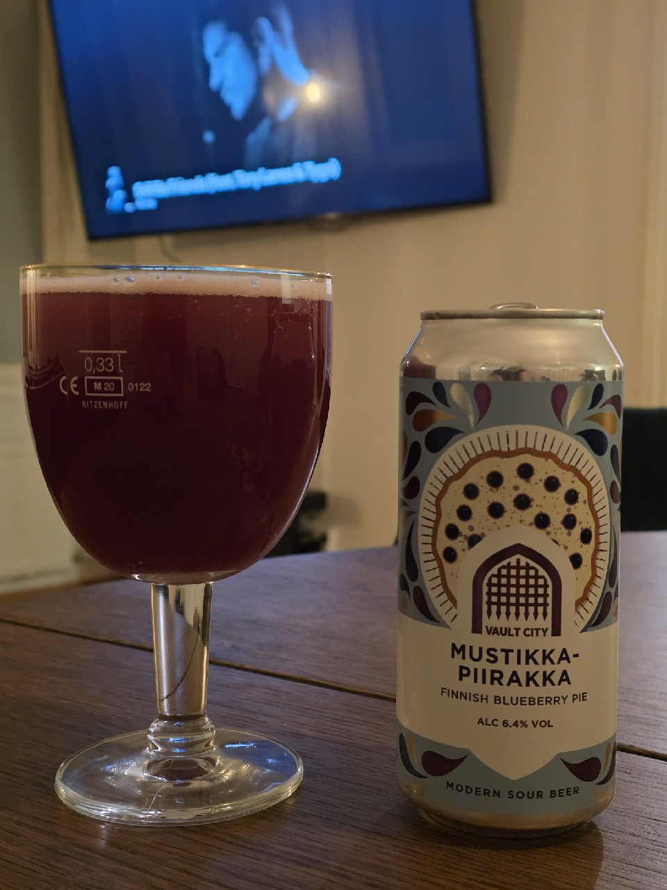 Mustikkapiirakka – Finnish Blueberry Pie, Vault City Brewing