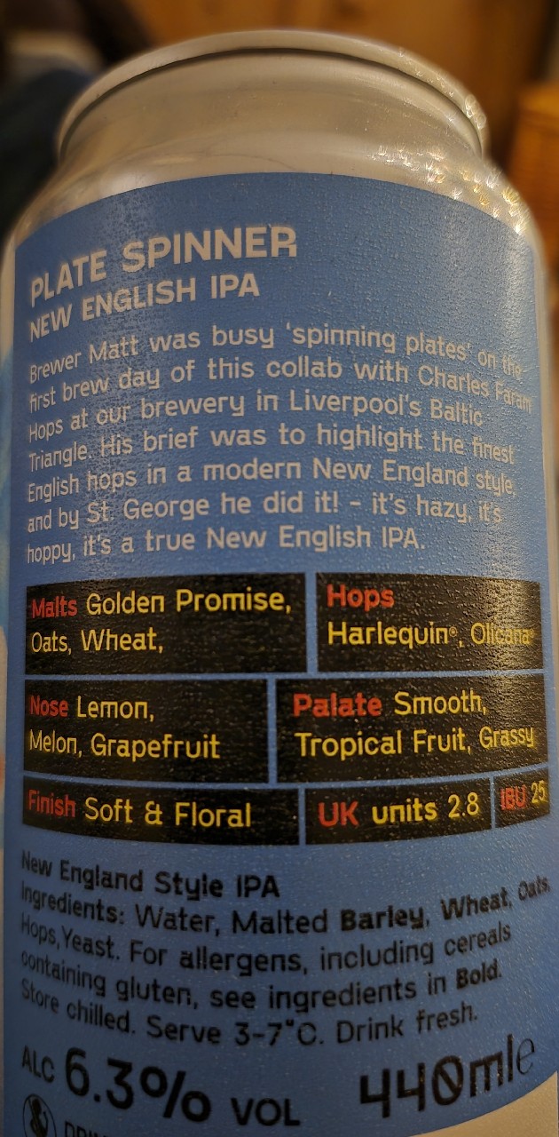 Plate Spinner, Love Lane Brewing