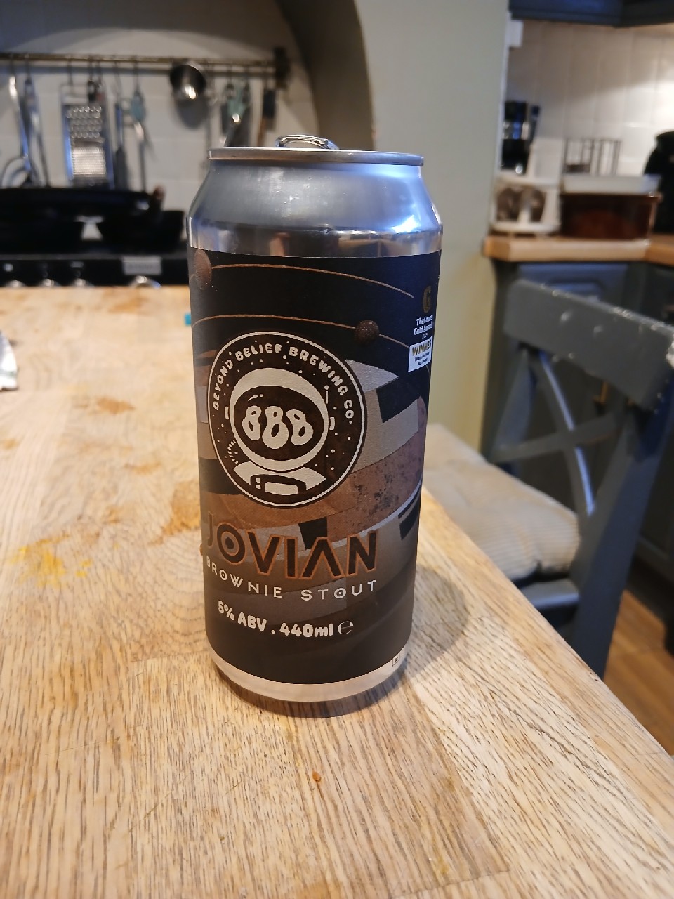 Jovian Brownie Stout, Beyond Belief Brewery