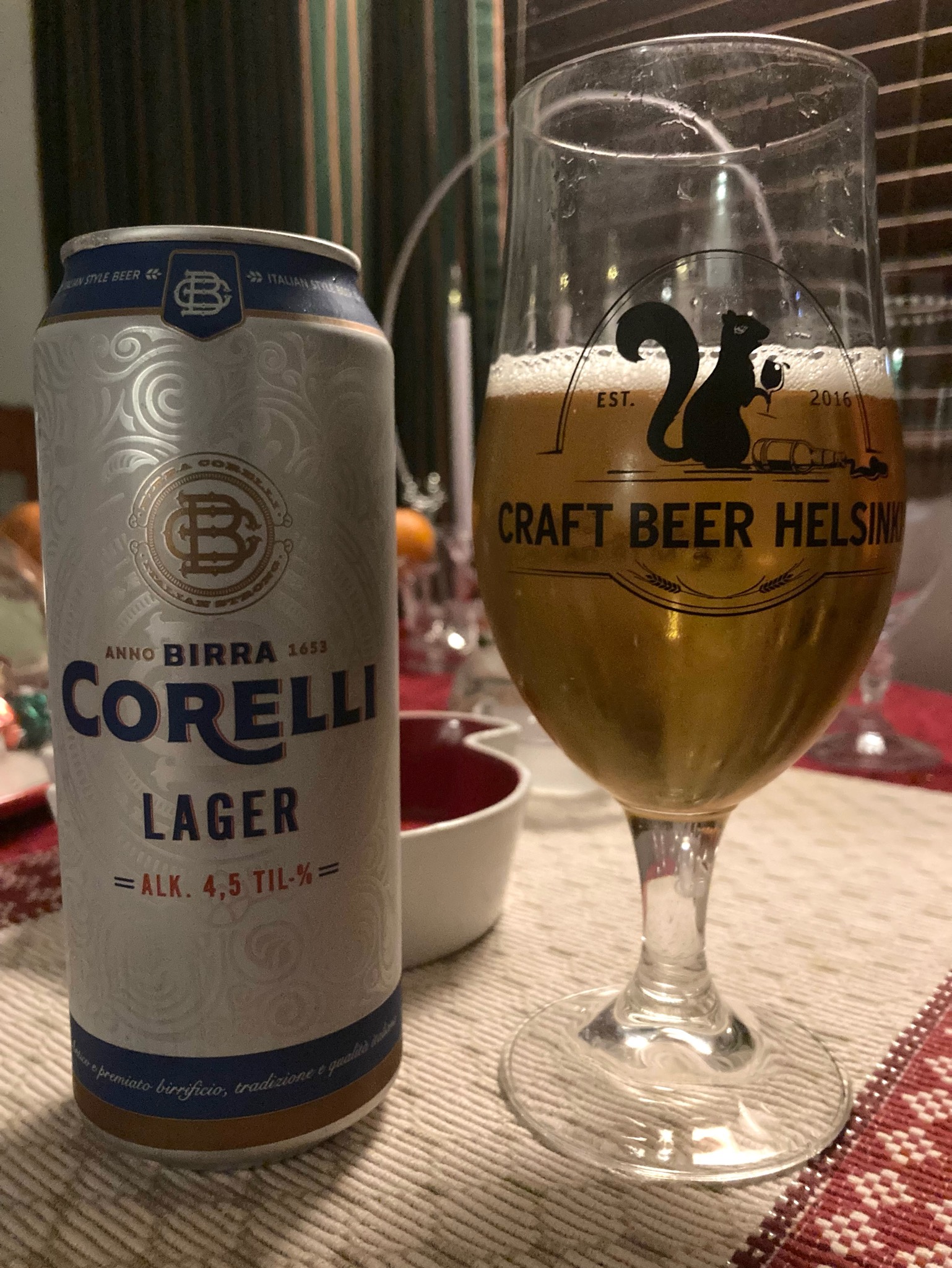 Birra Corelli Lager, Font Salem (Damm)