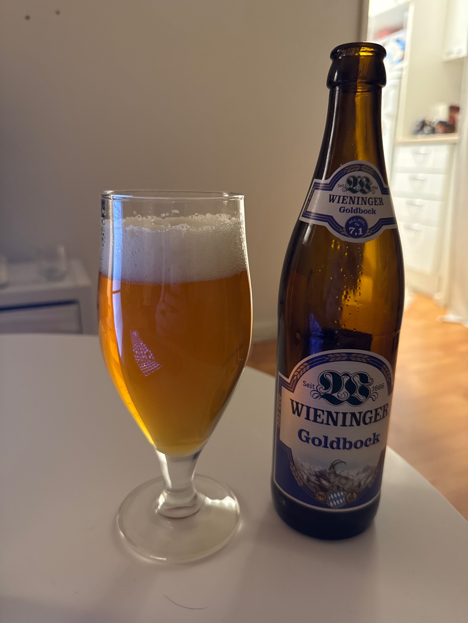 Wieninger Heller Bock / Goldbock, Privatbrauerei M.C. Wieninger