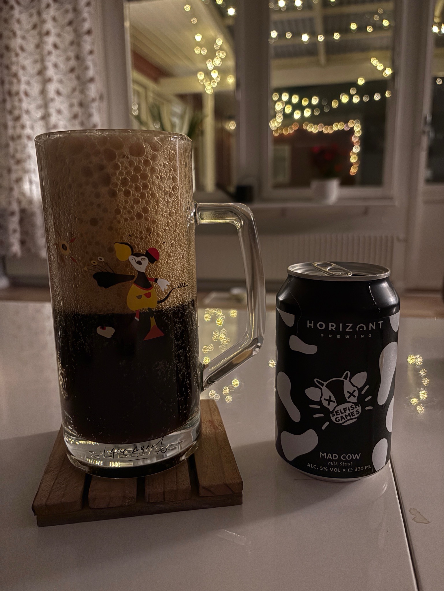 Mad Cow Milk Stout, Looking Glass Brewing Company
