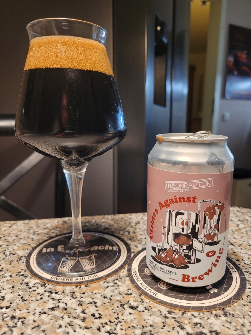 Crimes Against Brewing: Chocolate Fudge Sundae Pastry Stout, Neon Raptor Brewing Co.