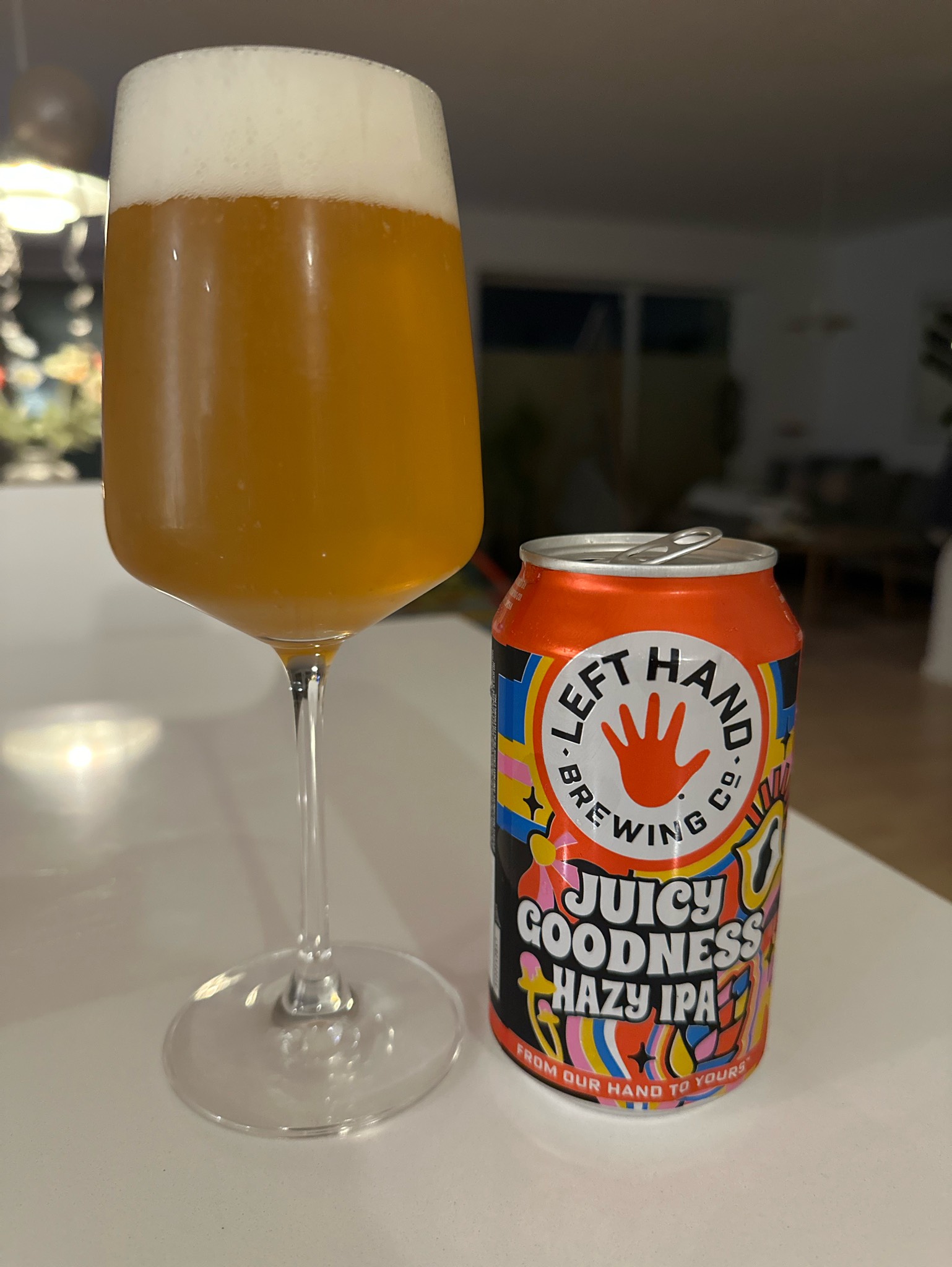 Juicy Goodness Dry-Hopped Golden Ale, Left Hand Brewing