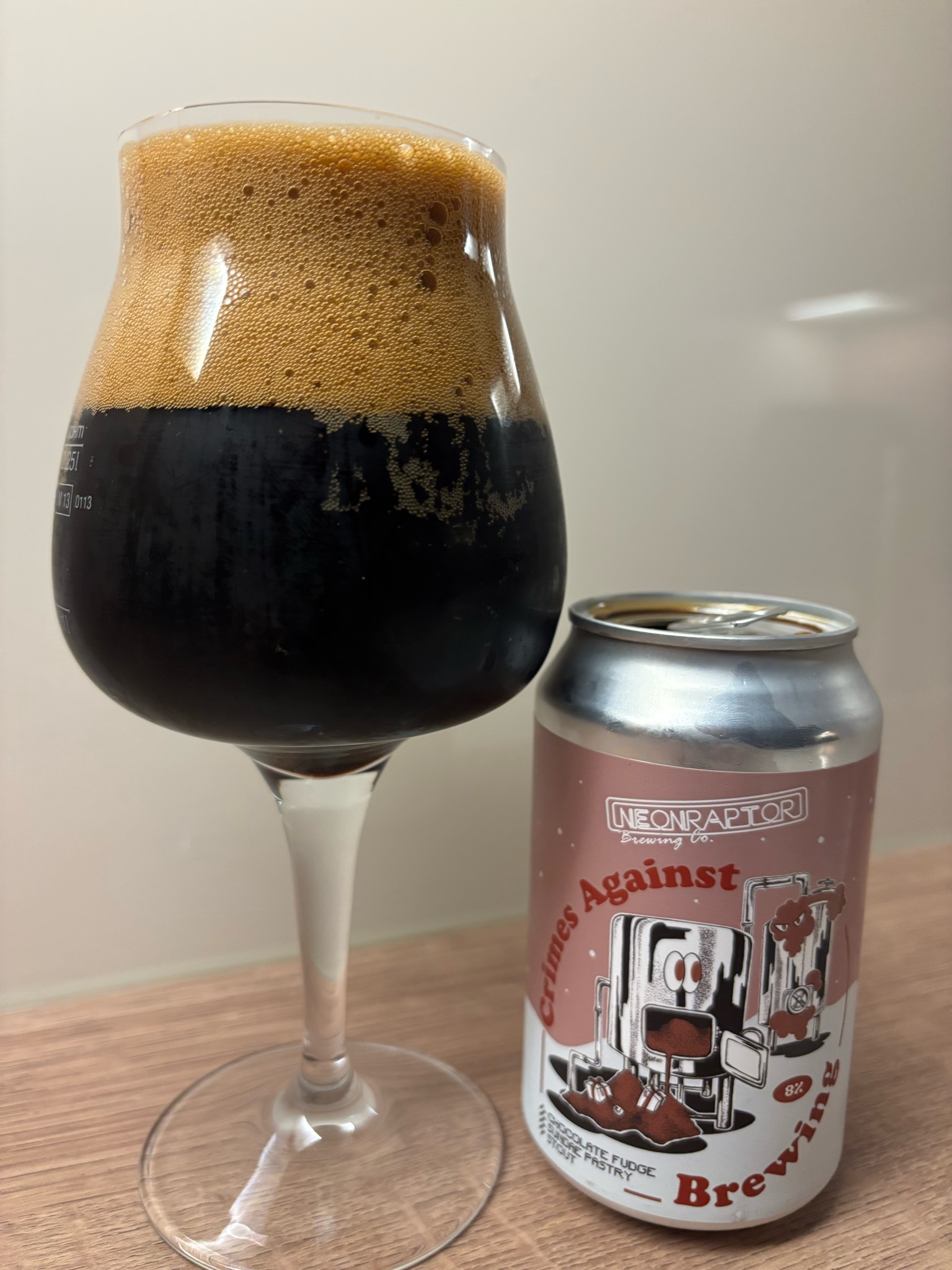 Crimes Against Brewing: Chocolate Fudge Sundae Pastry Stout, Neon Raptor Brewing Co.