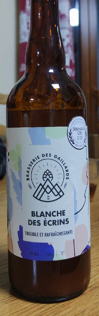 Blanche Des Écrins, Brasserie Des Gaillards