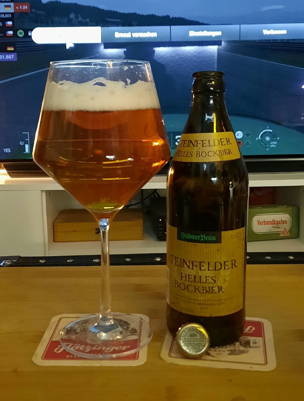 Steinfelder Helles Bockbier, Hübner Bräu