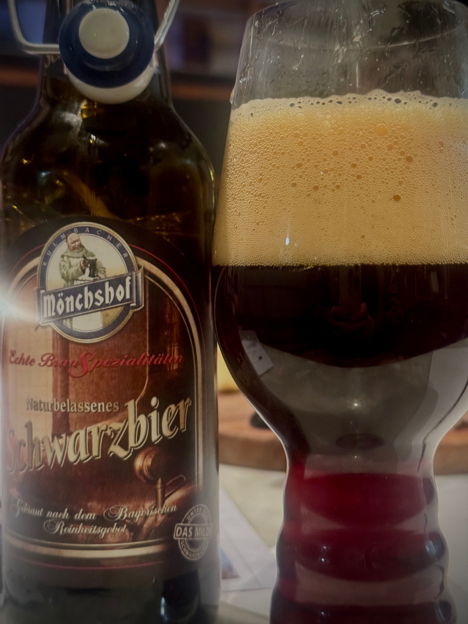 Mönchshof Naturbelassenes Schwarzbier, Kulmbacher Brauerei