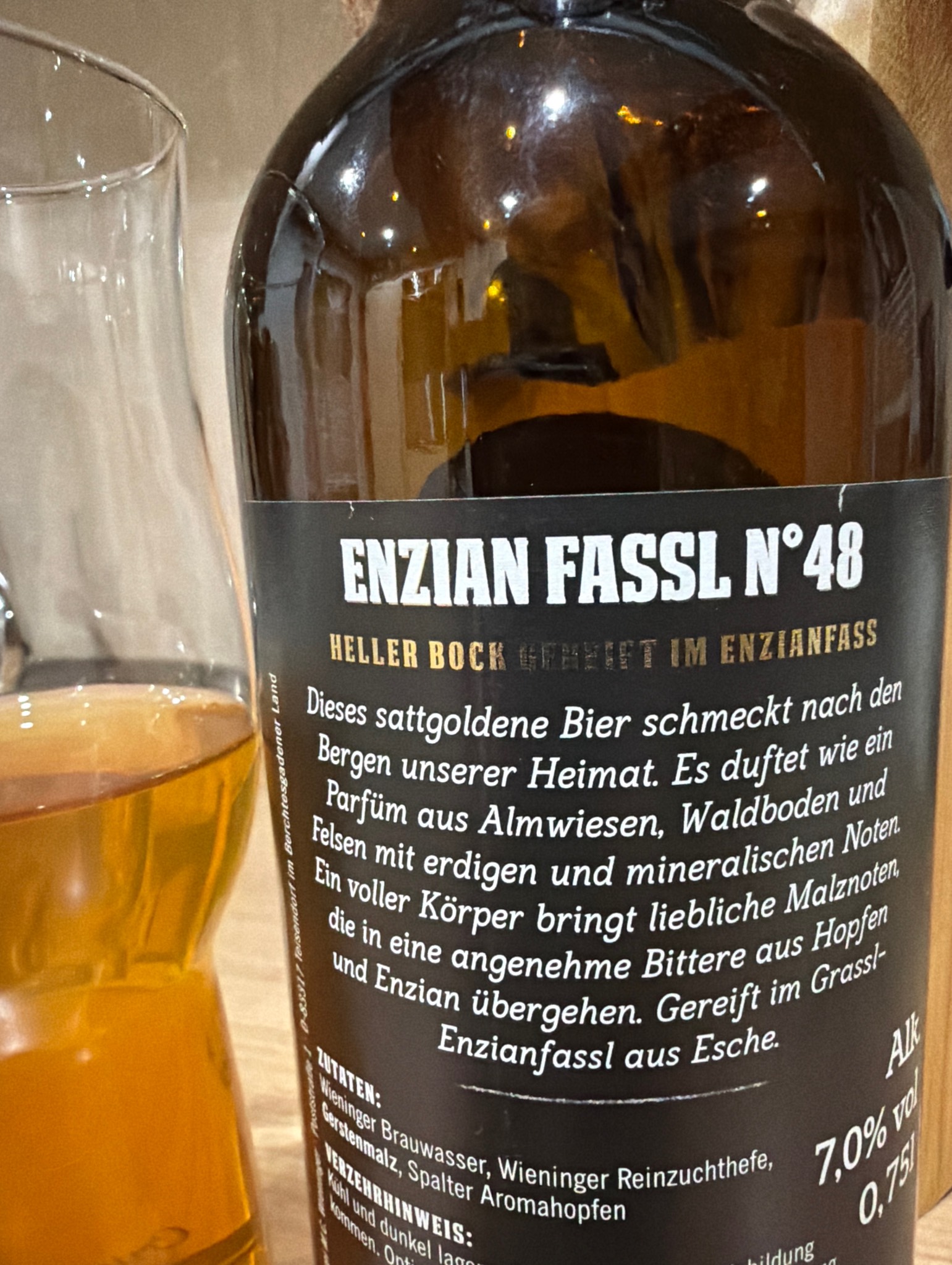 Enzian Fassl N°48, Privatbrauerei M.C. Wieninger