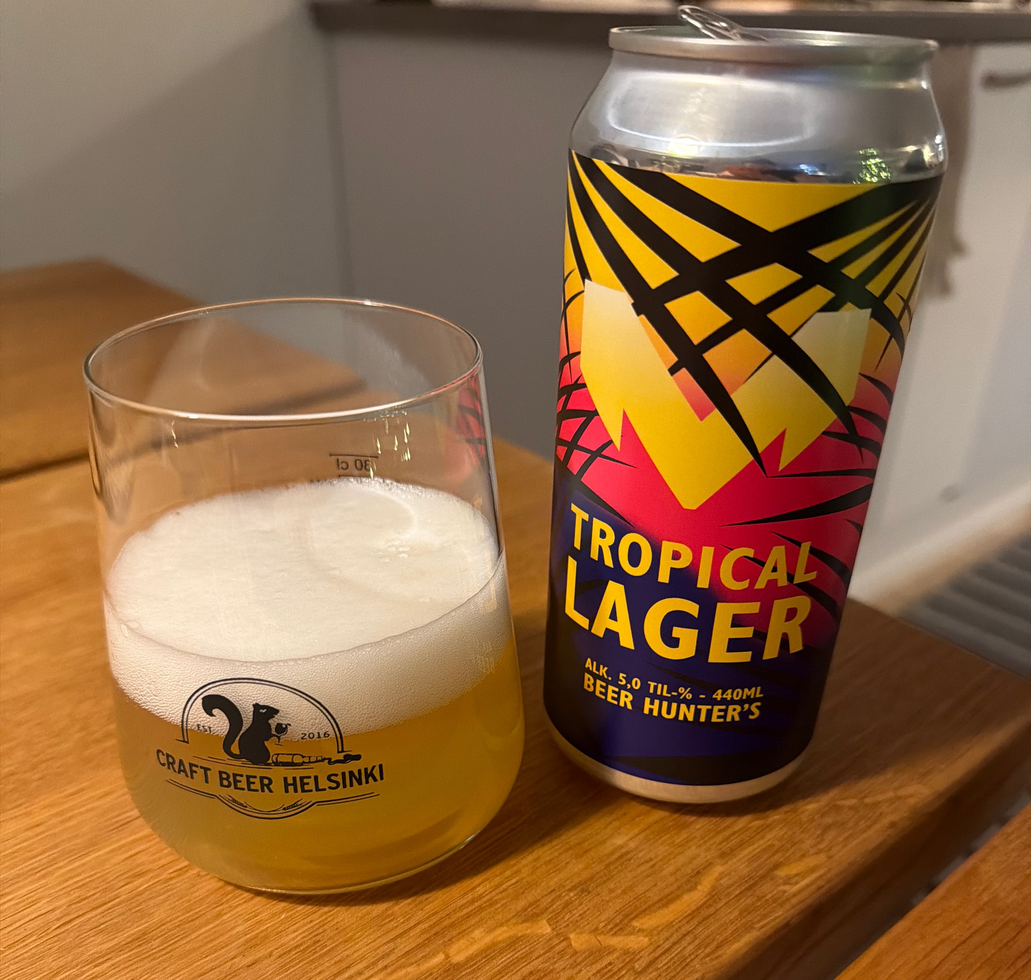 Mufloni Tropical Lager, Panimoravintola Beer Hunter's