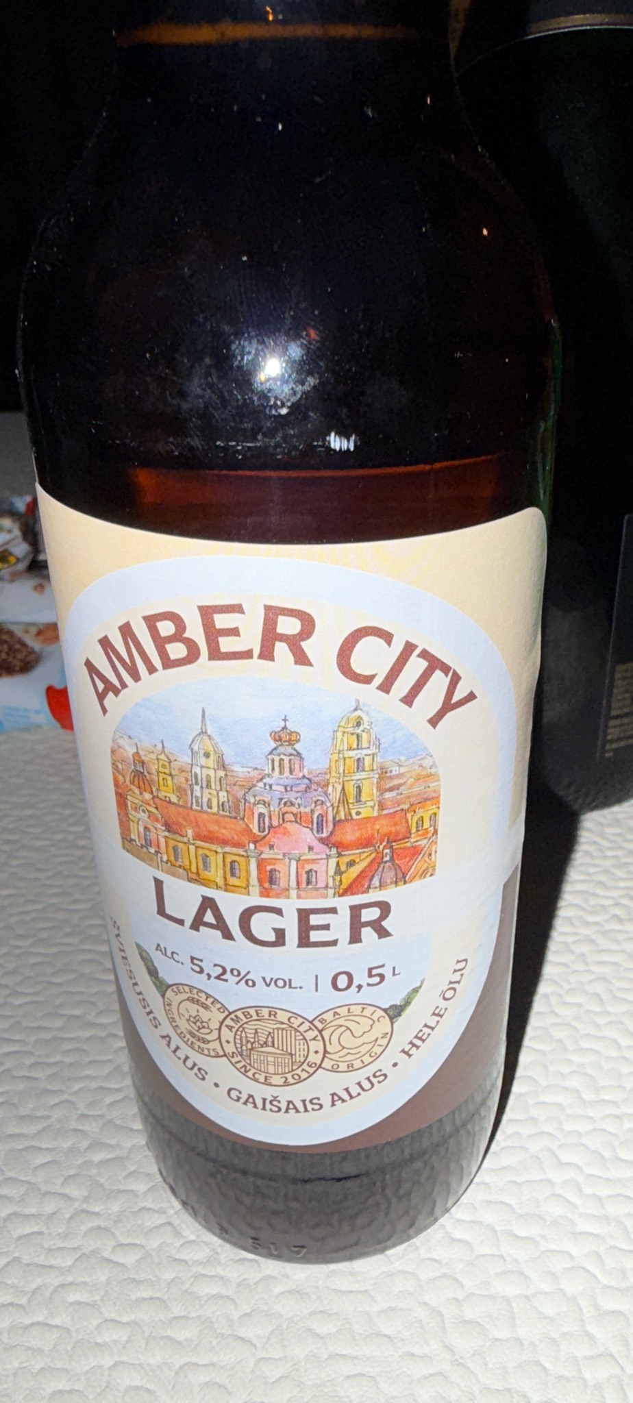 Amber City Lager, Švyturys (Carlsberg)