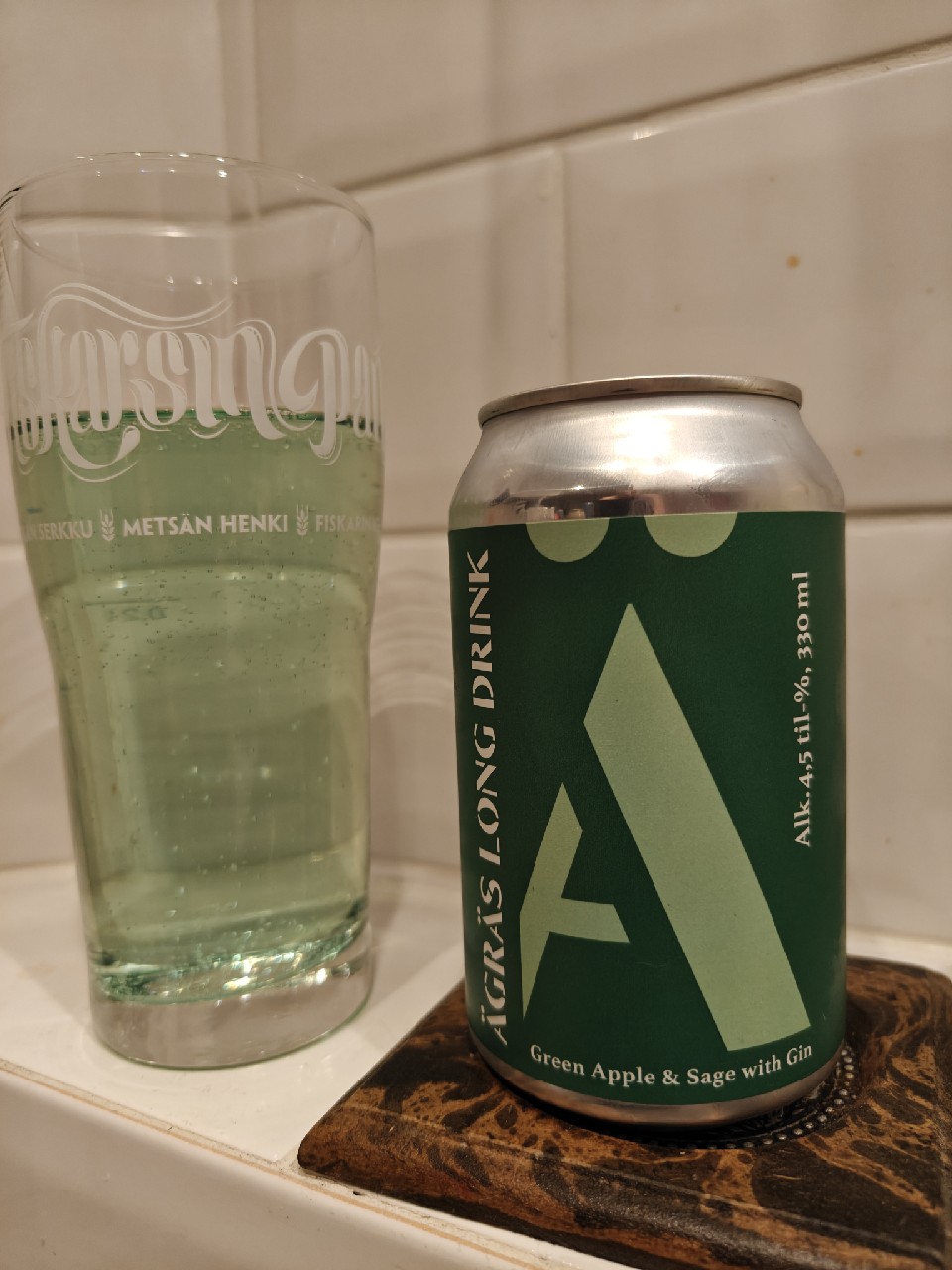 Ägräs Long Drink Green Apple & Sage With Gin, Ägräs Distillery