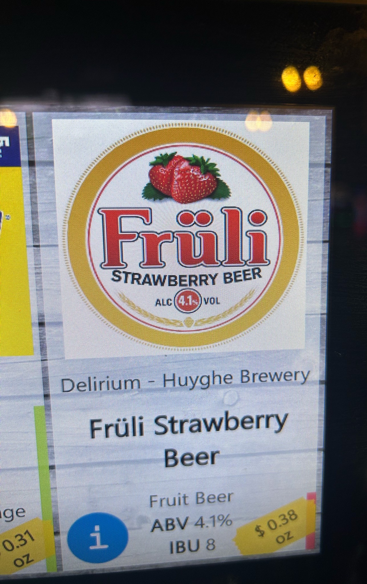 Früli Strawberry Beer, Belgium