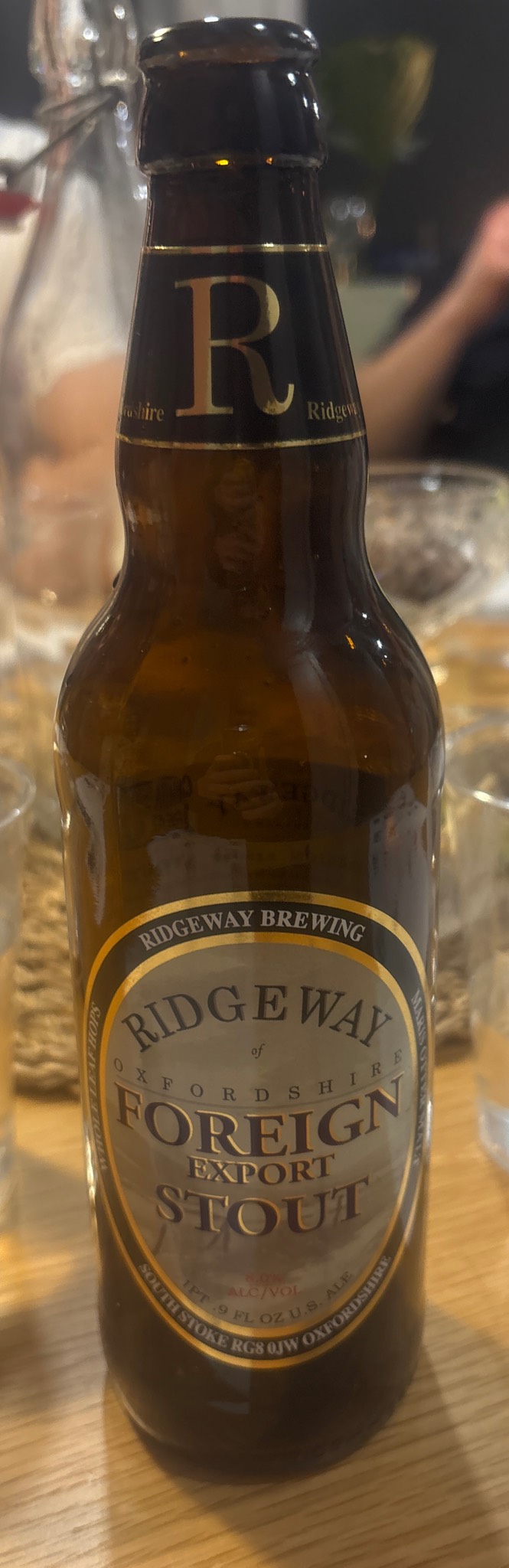 Foreign Export Stout, Ridgeway Brewing