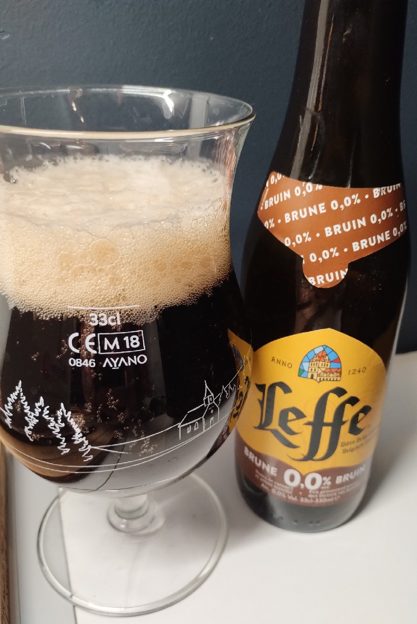 Leffe Brune / Bruin 0,0%, Belgium