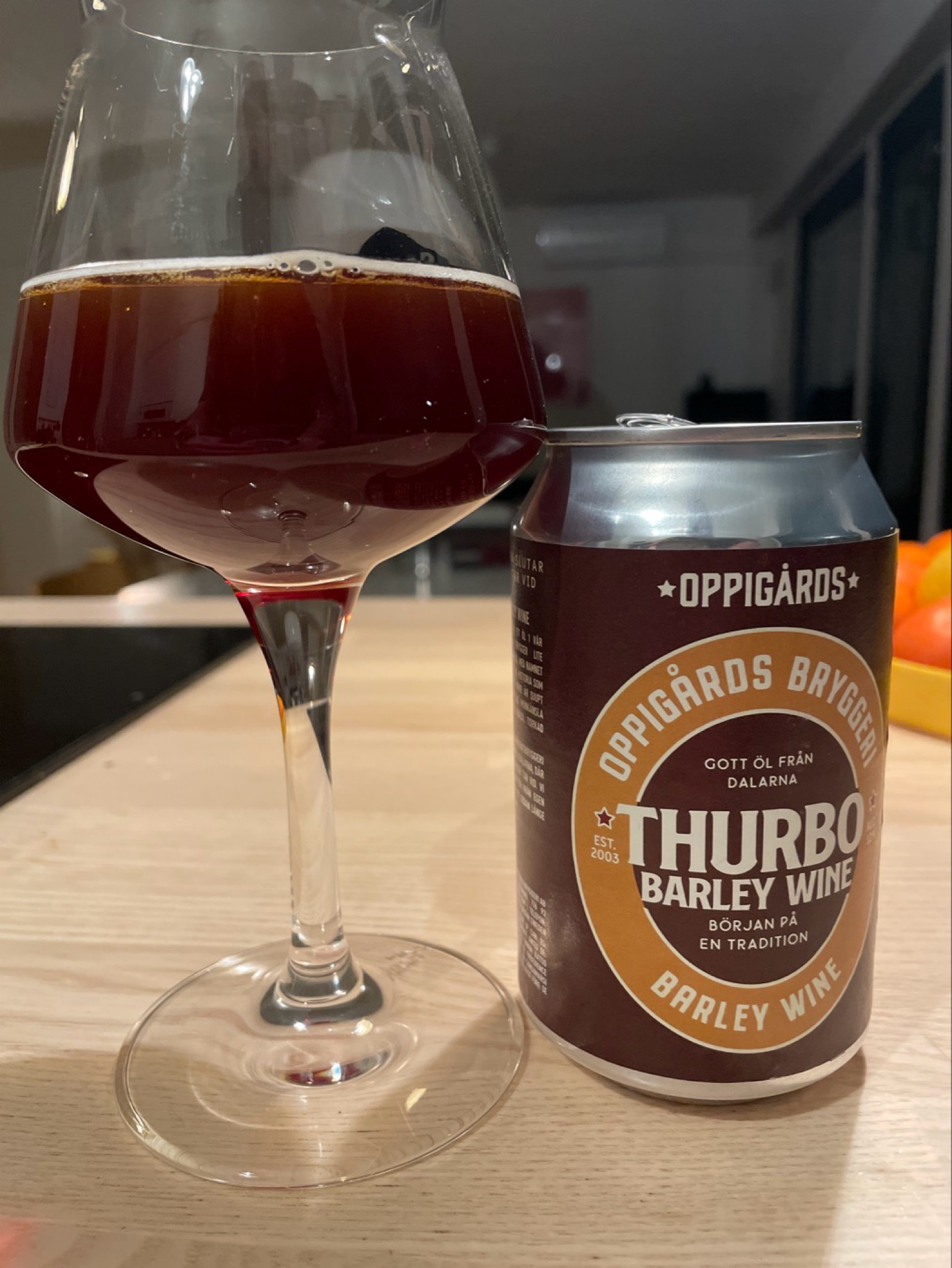oppigårds thurbo barley wine, Oppigårds Bryggeri