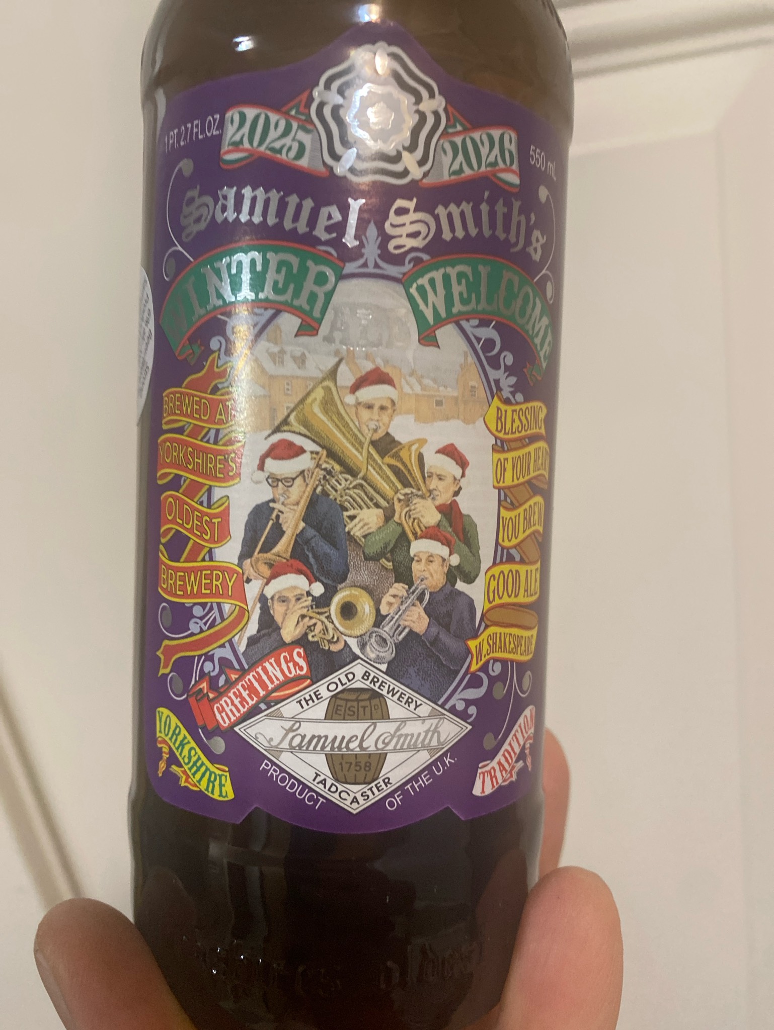 Winter Welcome Ale, Samuel Smith Old Brewery