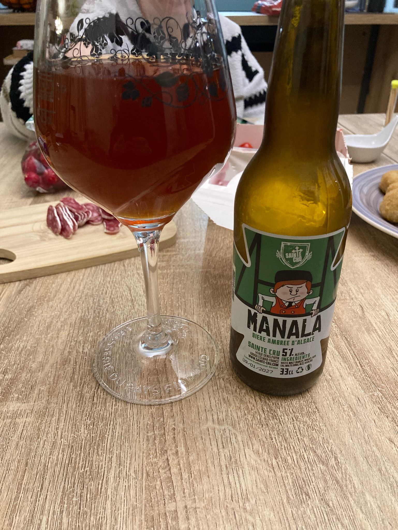 Manala Dunkelweizen, Brasserie Sainte Cru