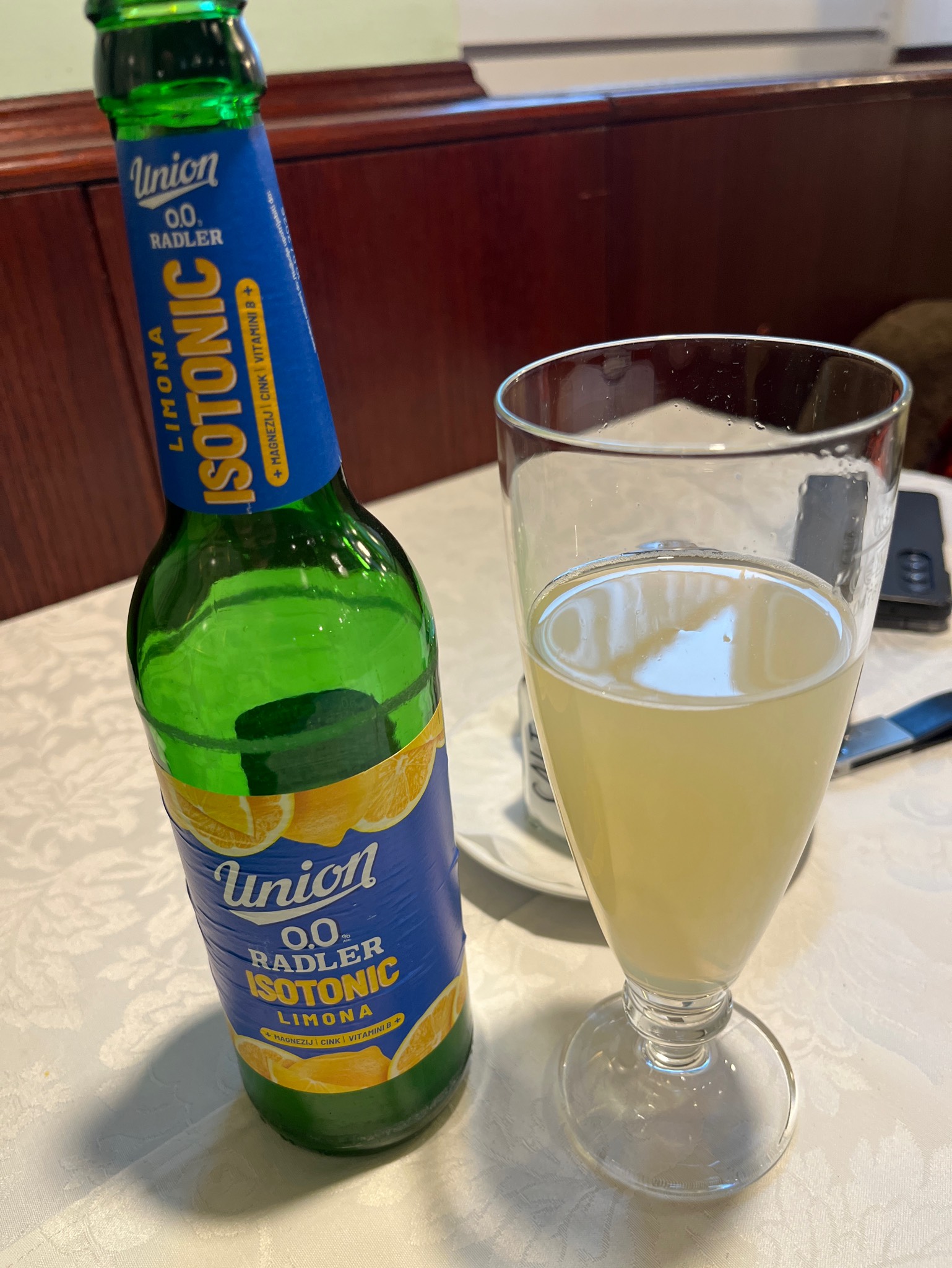 Union 0.0% Radler Isotonic Lemona, Pivovarna Union