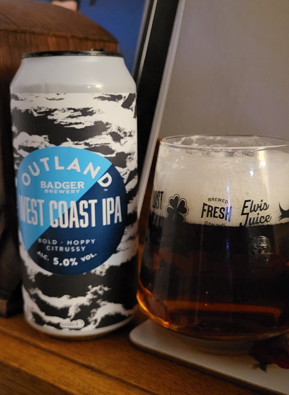 Outland West Coast IPA, Badger Brewery (Hall & Woodhouse)