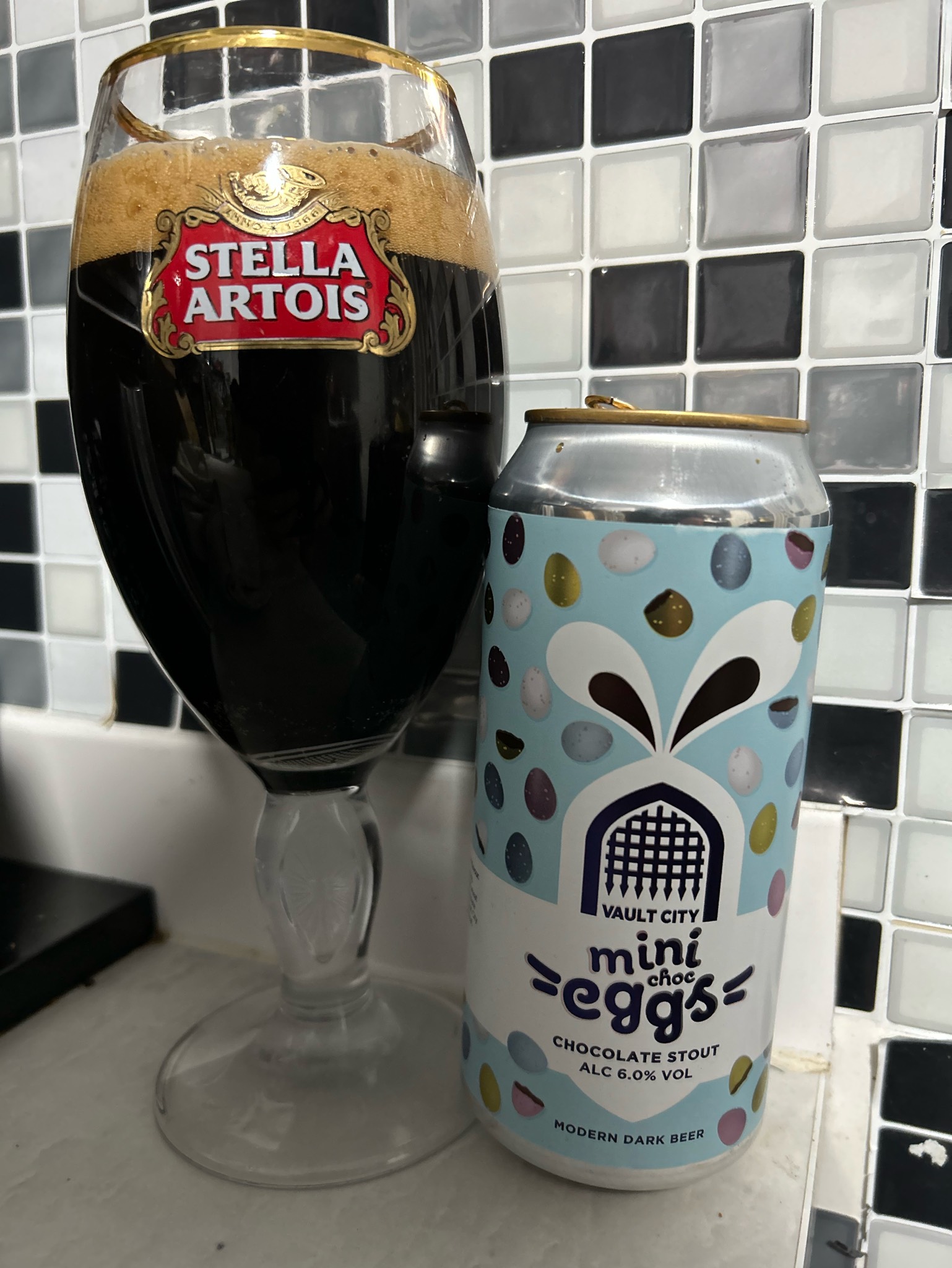 Mini choc eggs, Vault City Brewing