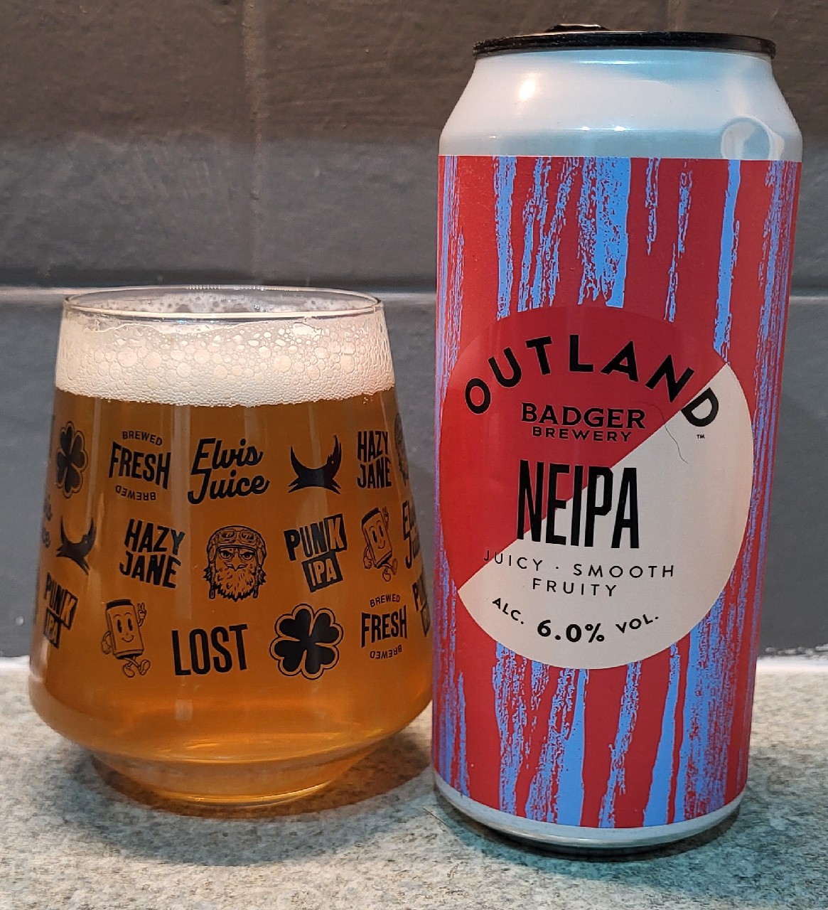 Outland NEIPA, Badger Brewery (Hall & Woodhouse)