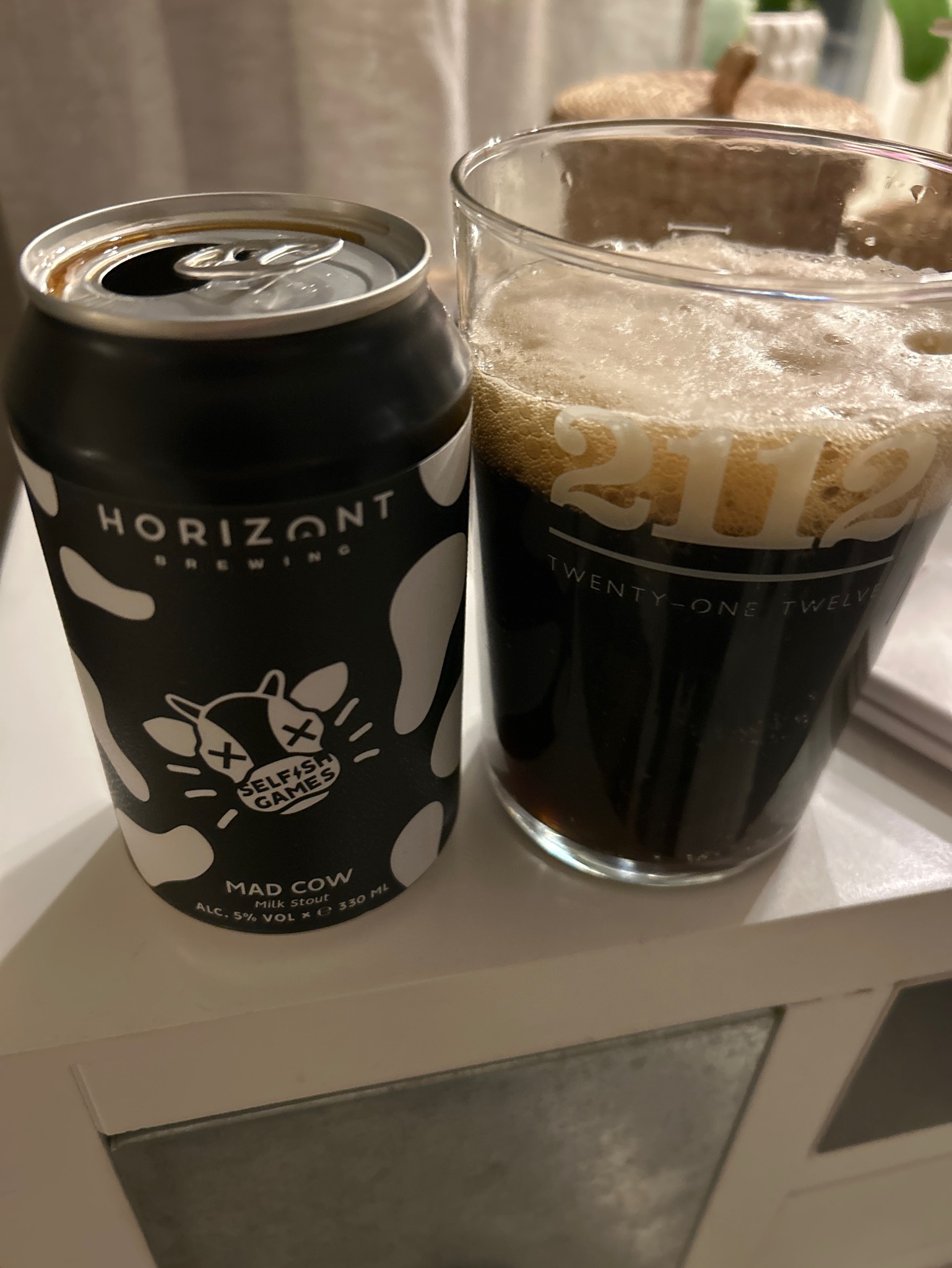 Mad Cow Milk Stout, Looking Glass Brewing Company