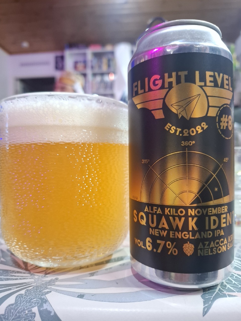 Alfa Kilo November Squawk Ident #8, Flight Level Brewing
